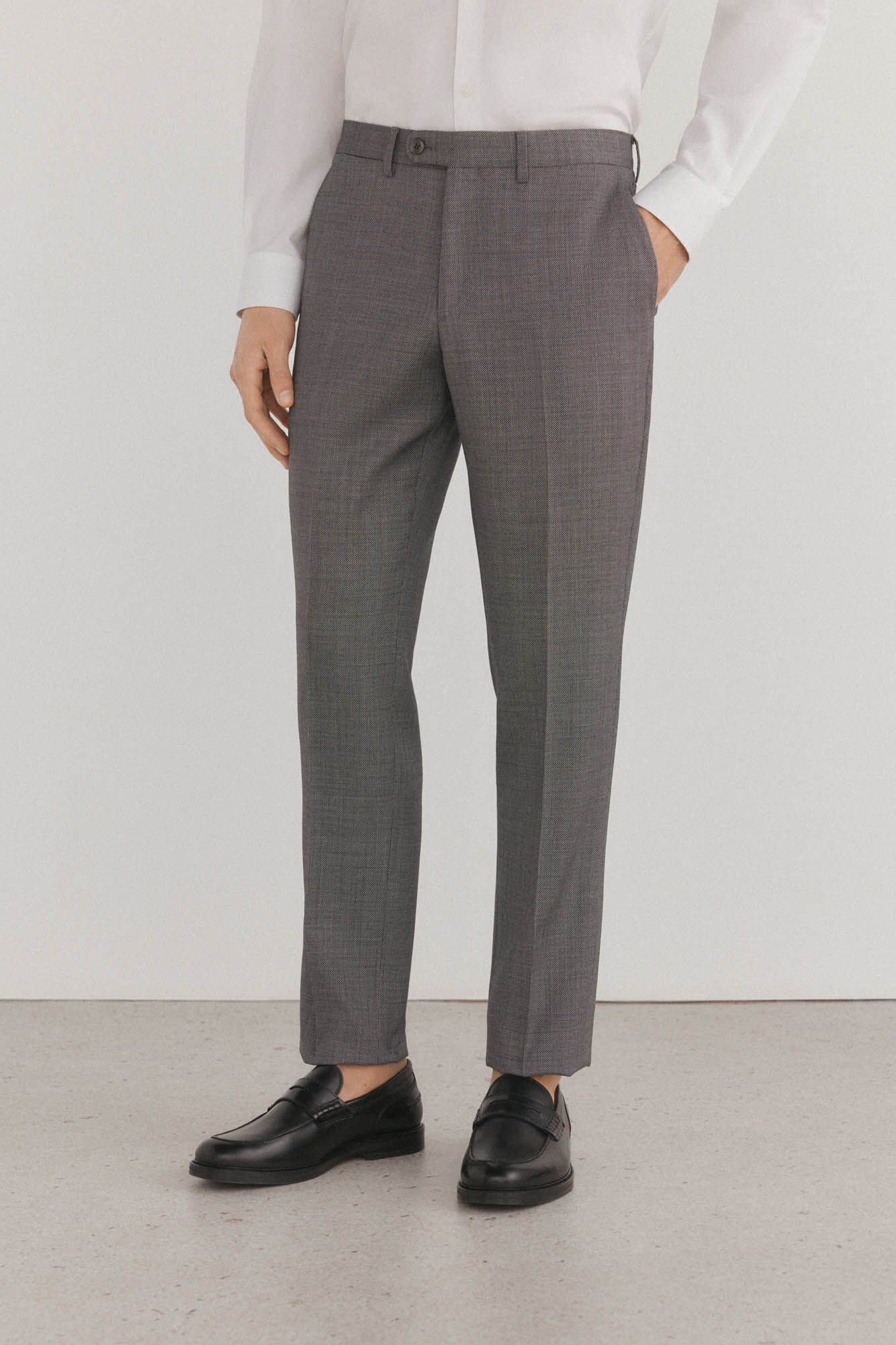 Pedro del Hierro Pantal&oacute;n ojo de perdiz bi-stretch slim fit