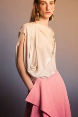 Pedro del Hierro Asymmetric runway top White