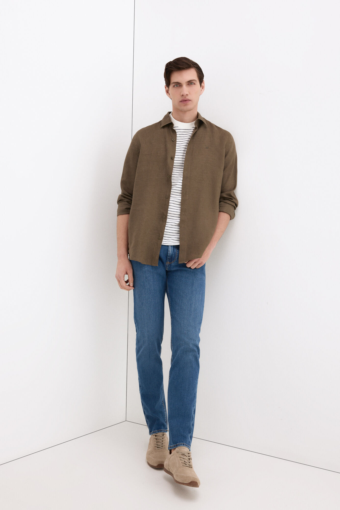 Pedro del Hierro Premium flex lightweight slim fit jeans Blue