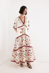 TFP by Tamara Falc&oacute; Long printed dress White