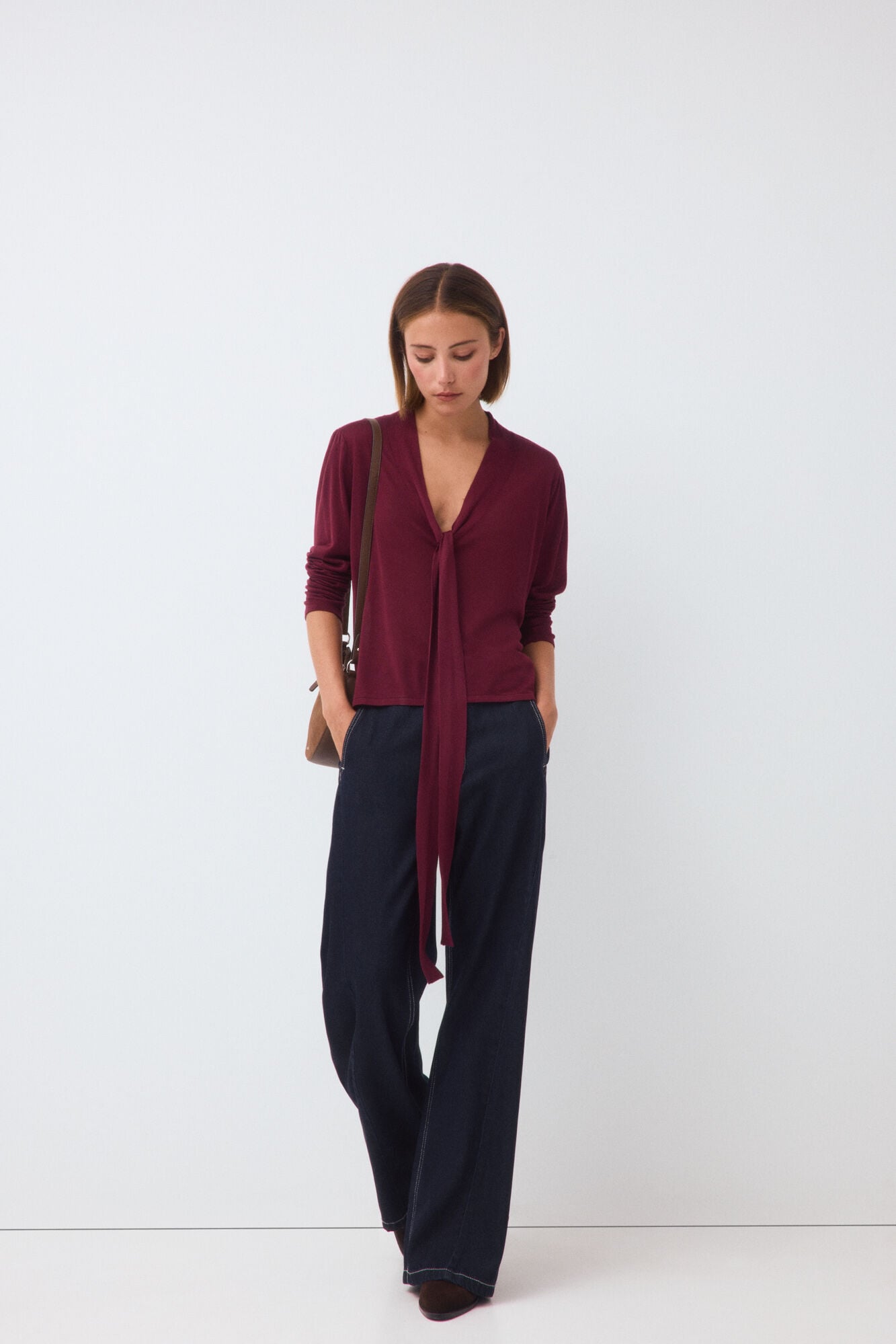 Pedro del Hierro Long sleeve tie jumper
