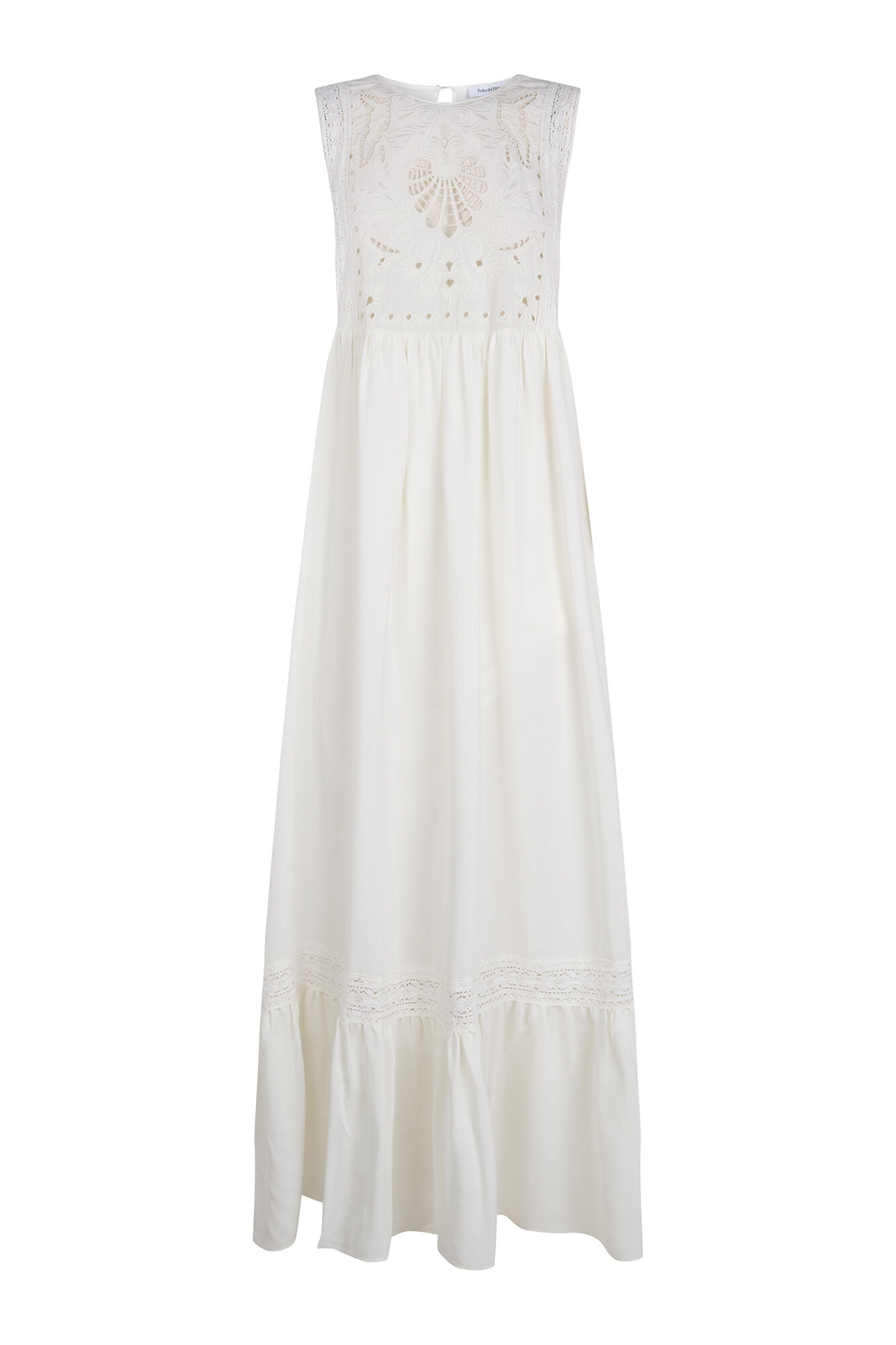 Pedro del Hierro Embroidered romantic dress White