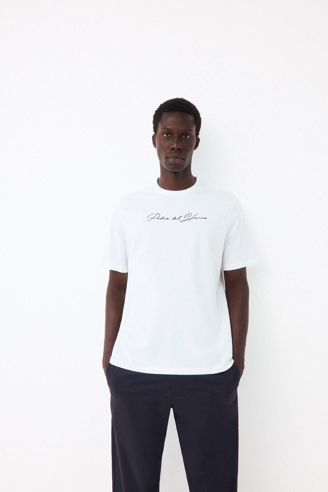 Pedro del Hierro T-shirt with logo and text
