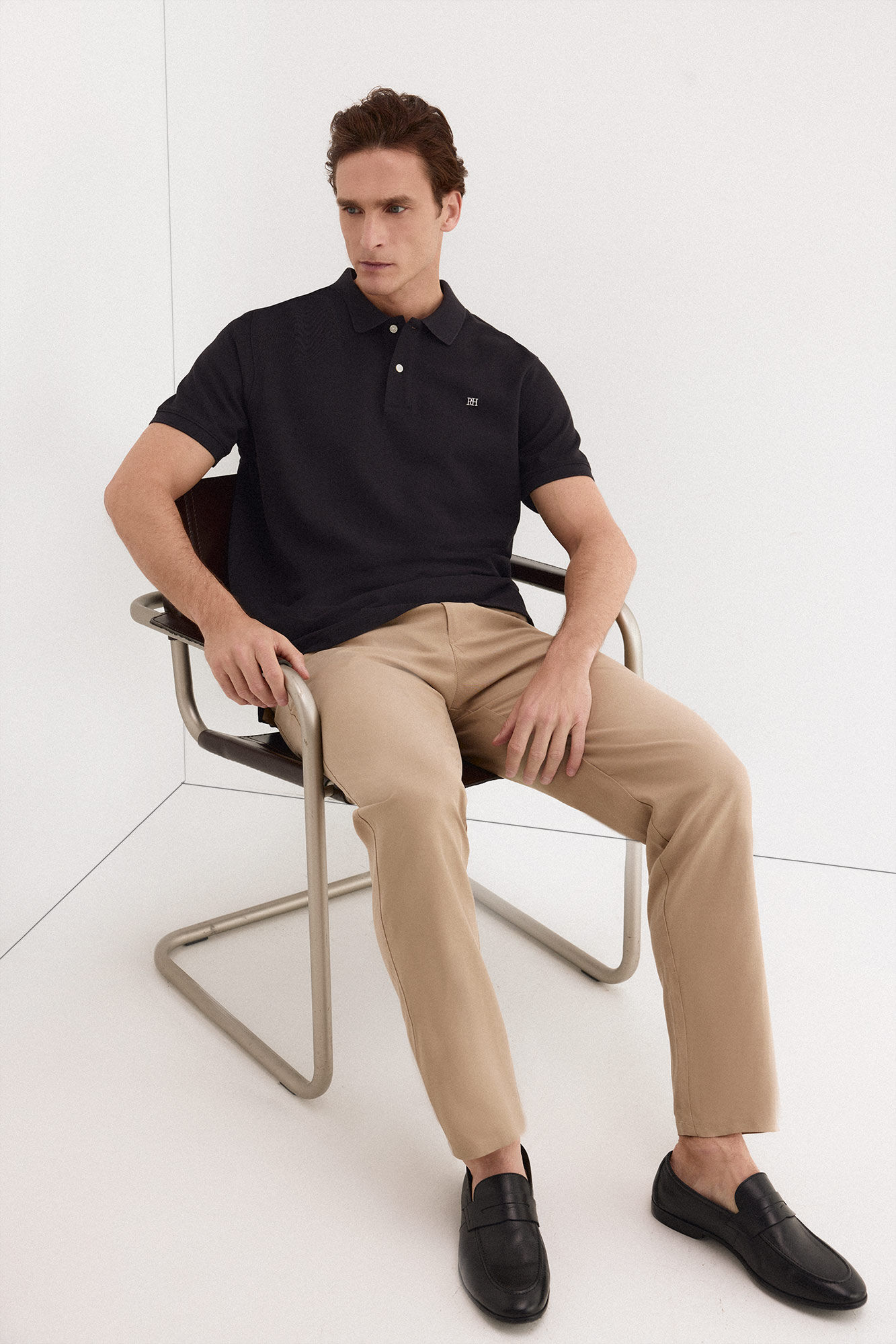 Pedro del Hierro Piqu&eacute; basic polo shirt