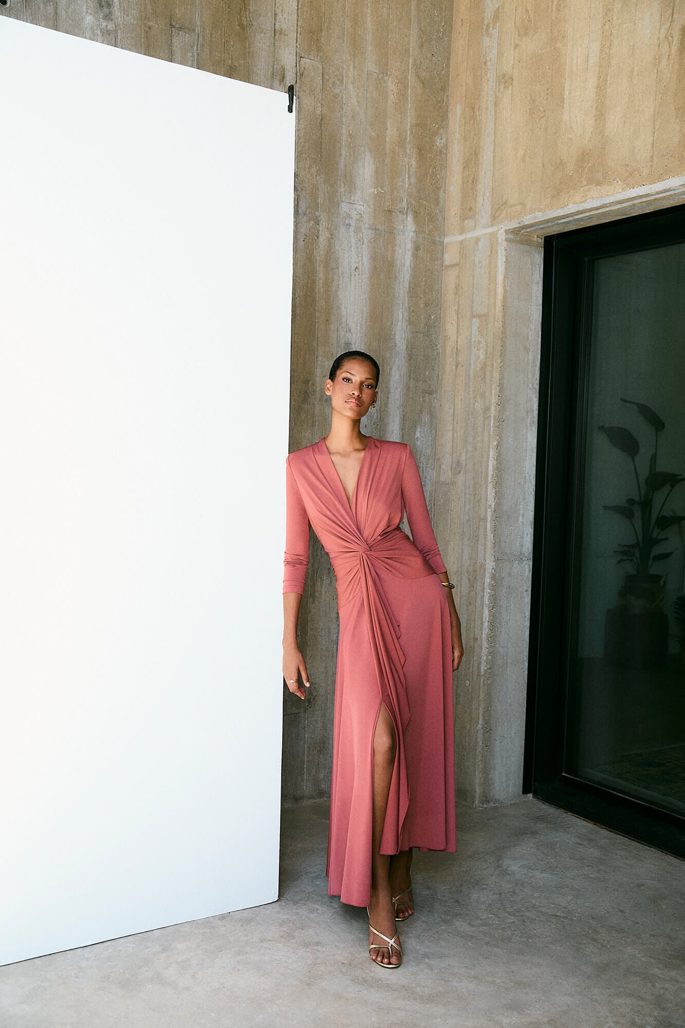 Pedro del Hierro Fluid knot detail dress