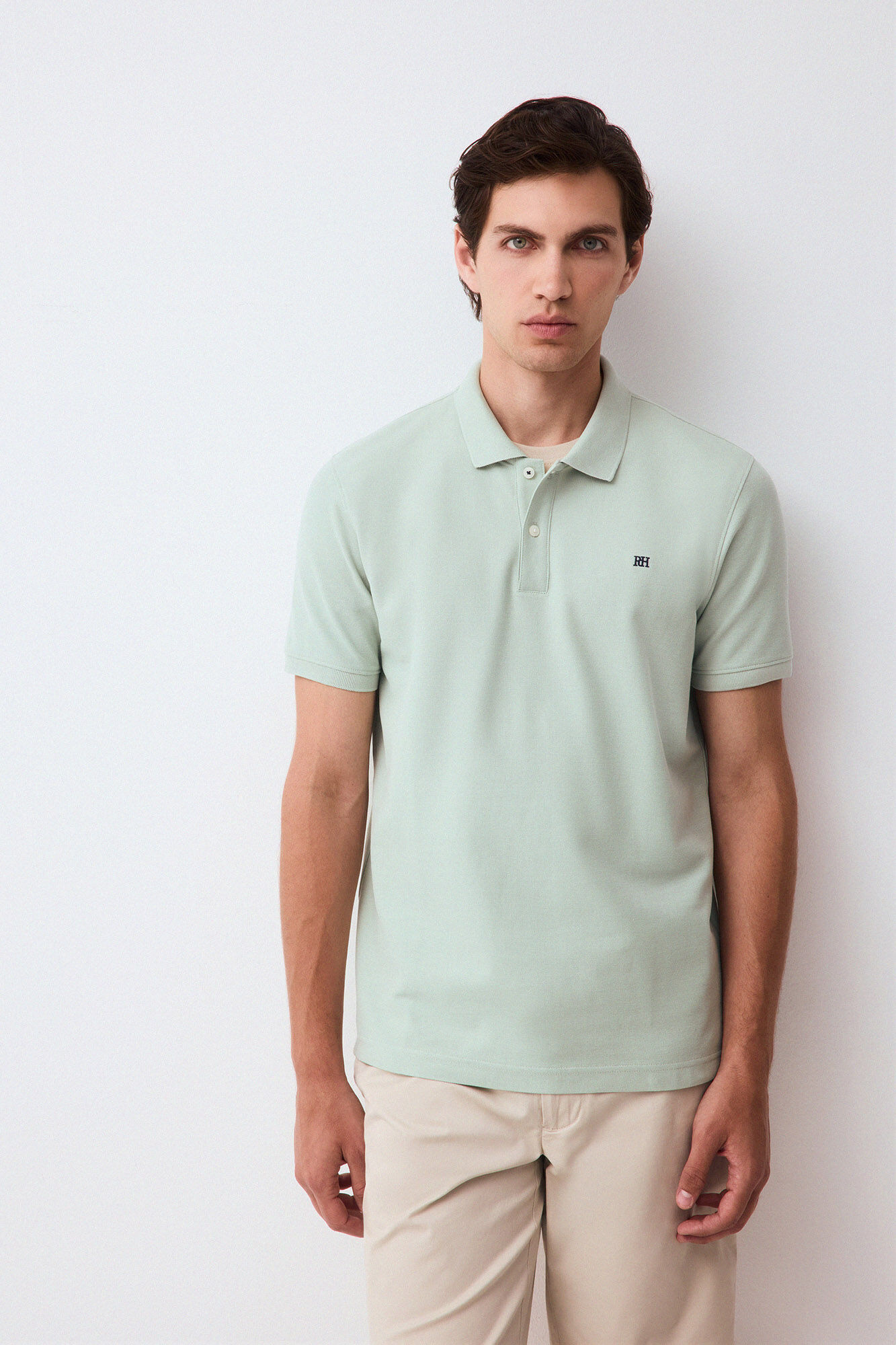 Pedro del Hierro Piqu&eacute; slim fit polo shirt