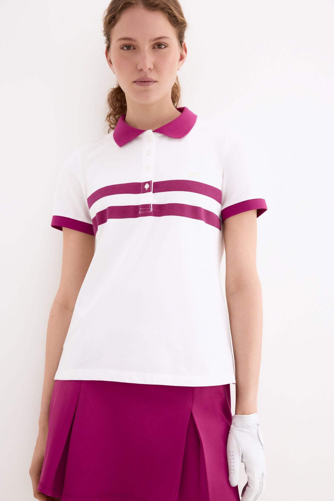 Pedro del Hierro Short sleeve polo shirt White