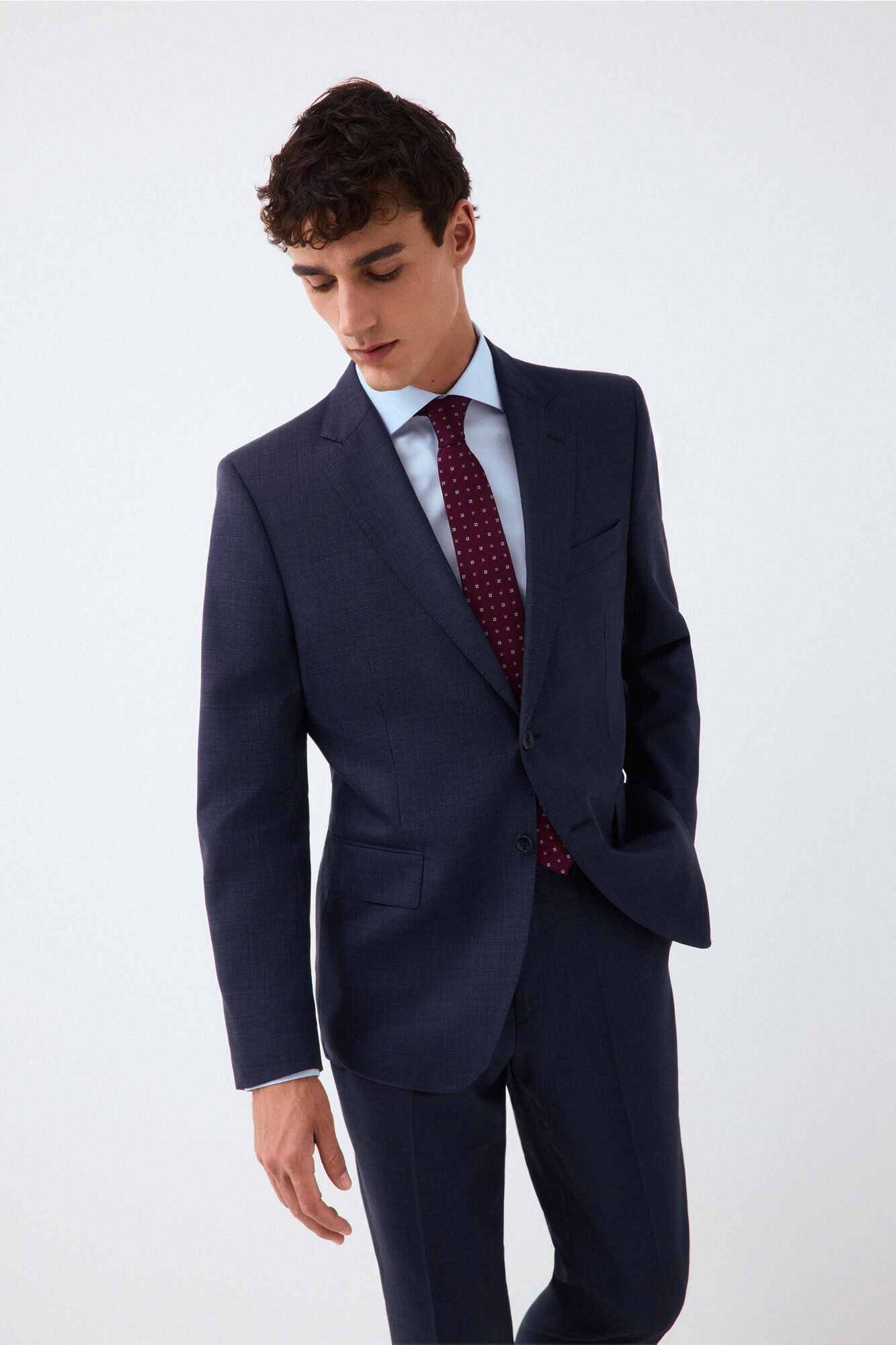 Pedro del Hierro Blue tailored coordinated suit jacket