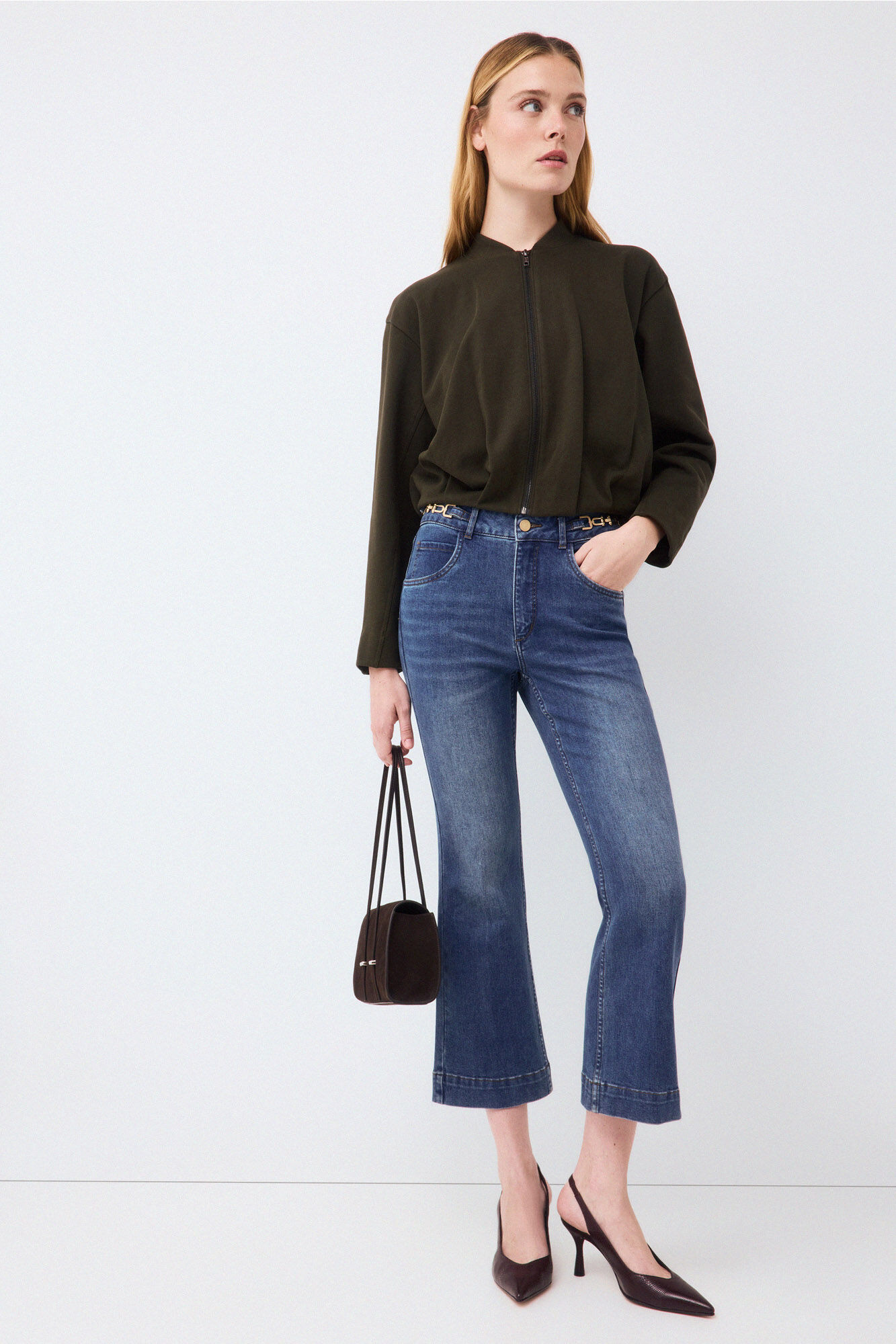 Pedro del Hierro Cropped flare jeans