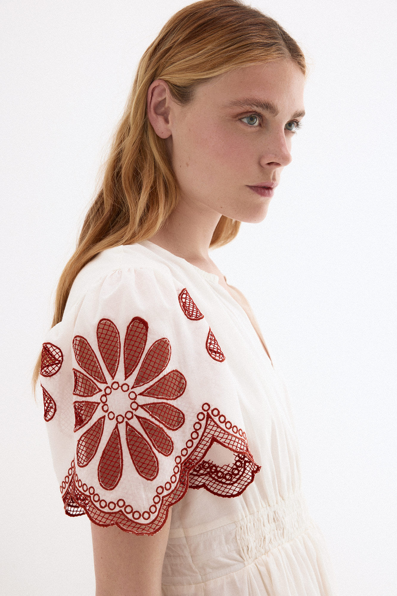 Pedro del Hierro Lace romantic dress Ecru
