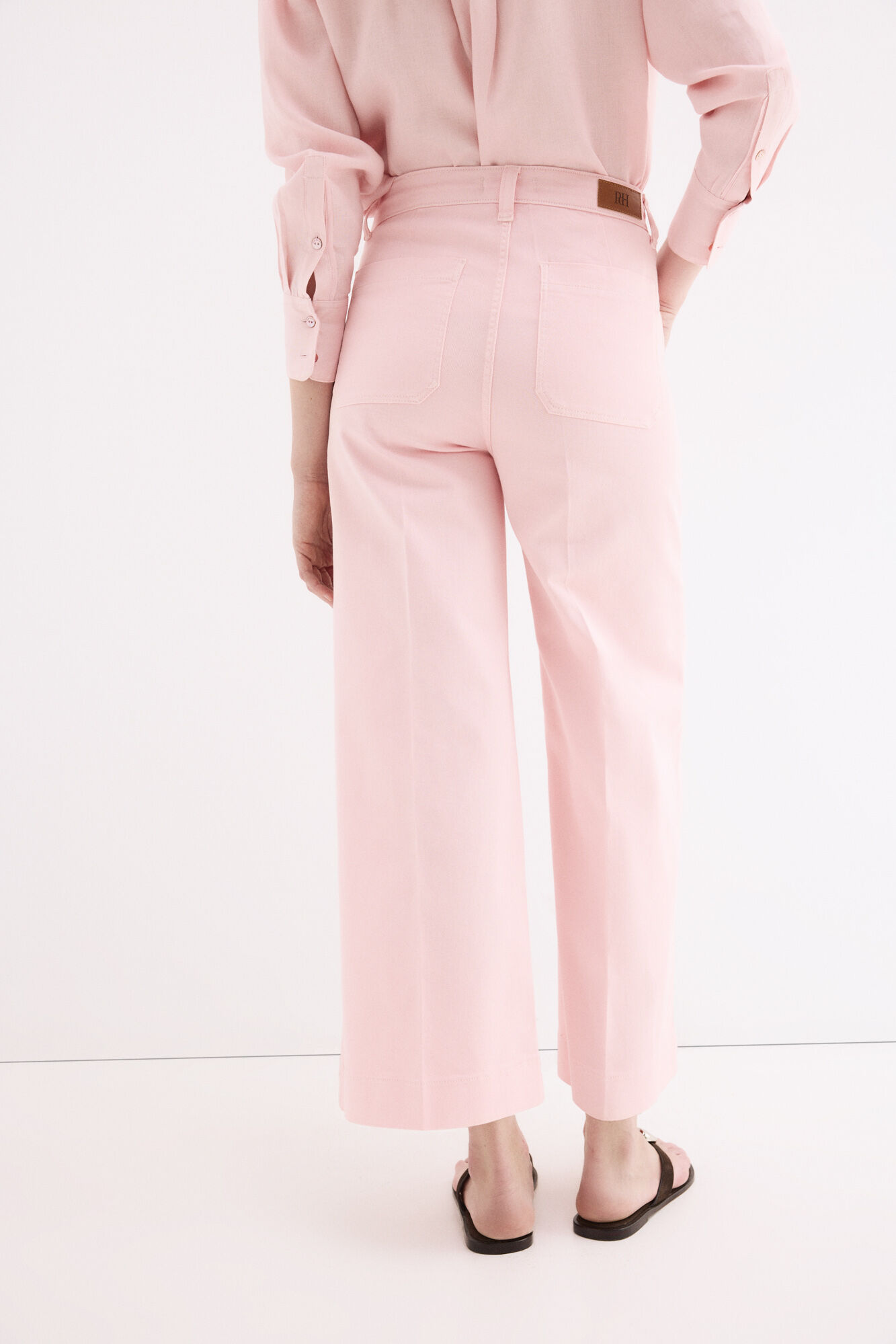 Pedro del Hierro Jeans flare largo Rosa