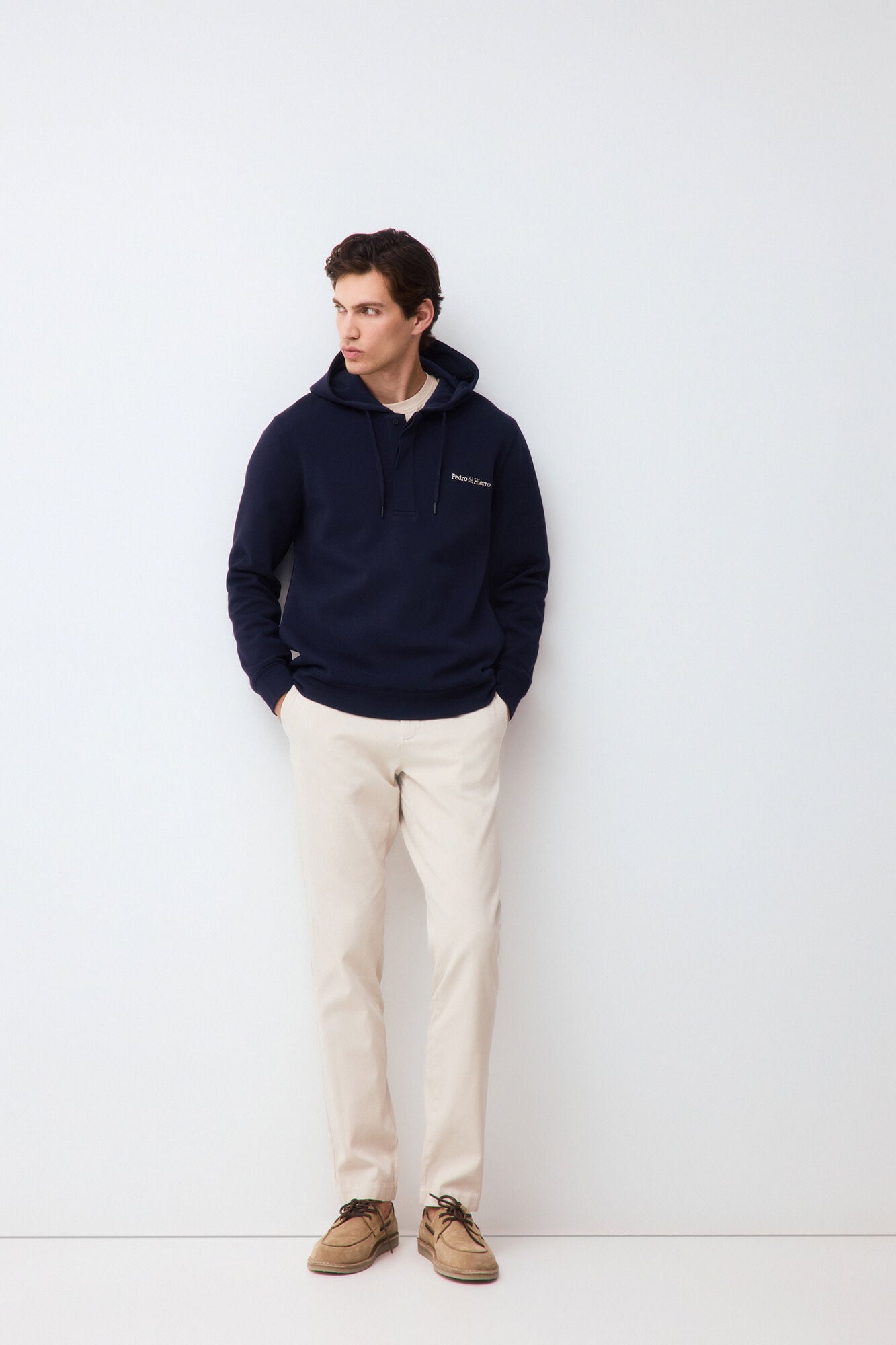 Pedro del Hierro Sudadera logo con capucha