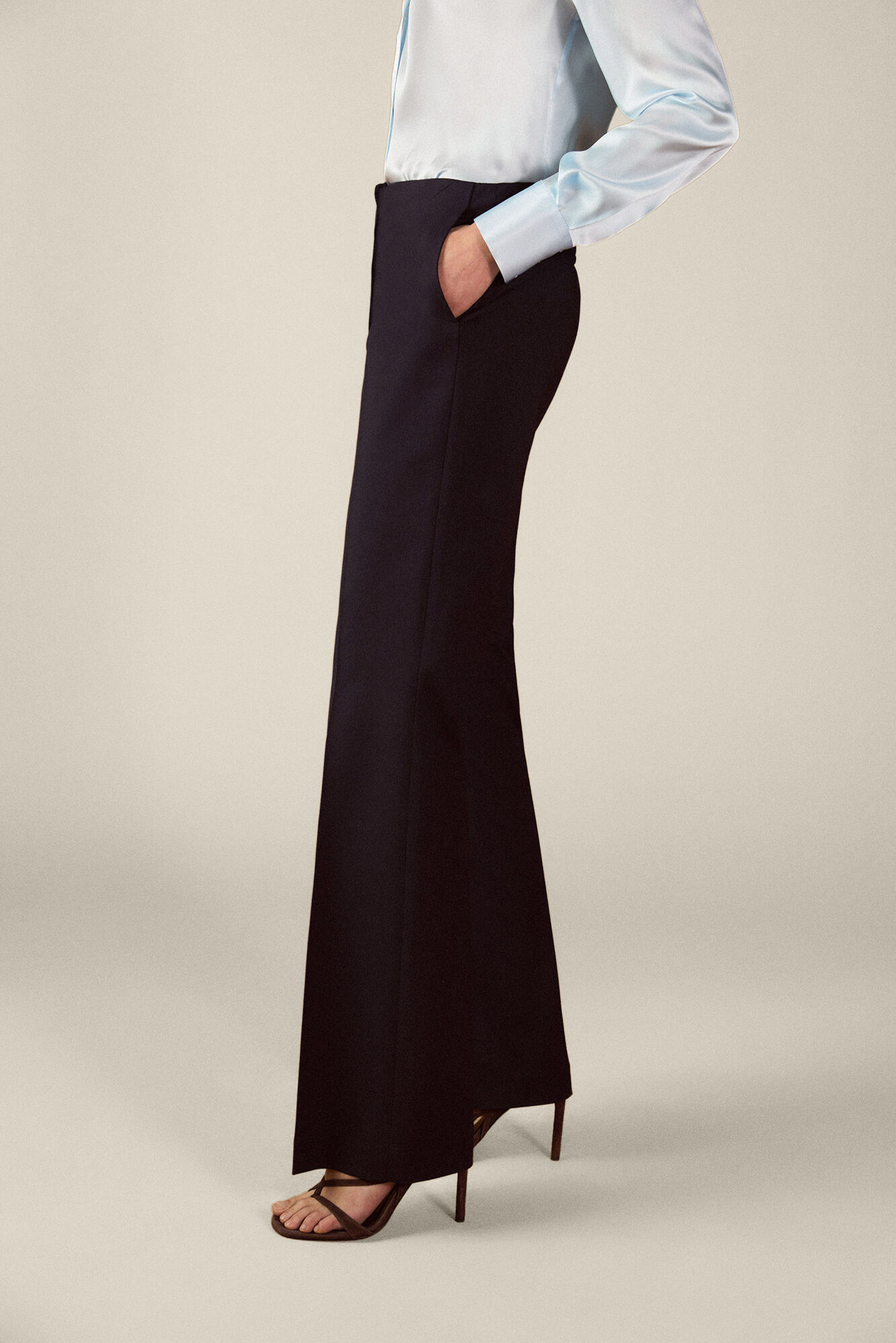 TFP by Tamara Falc&oacute; High-waisted trousers Blue