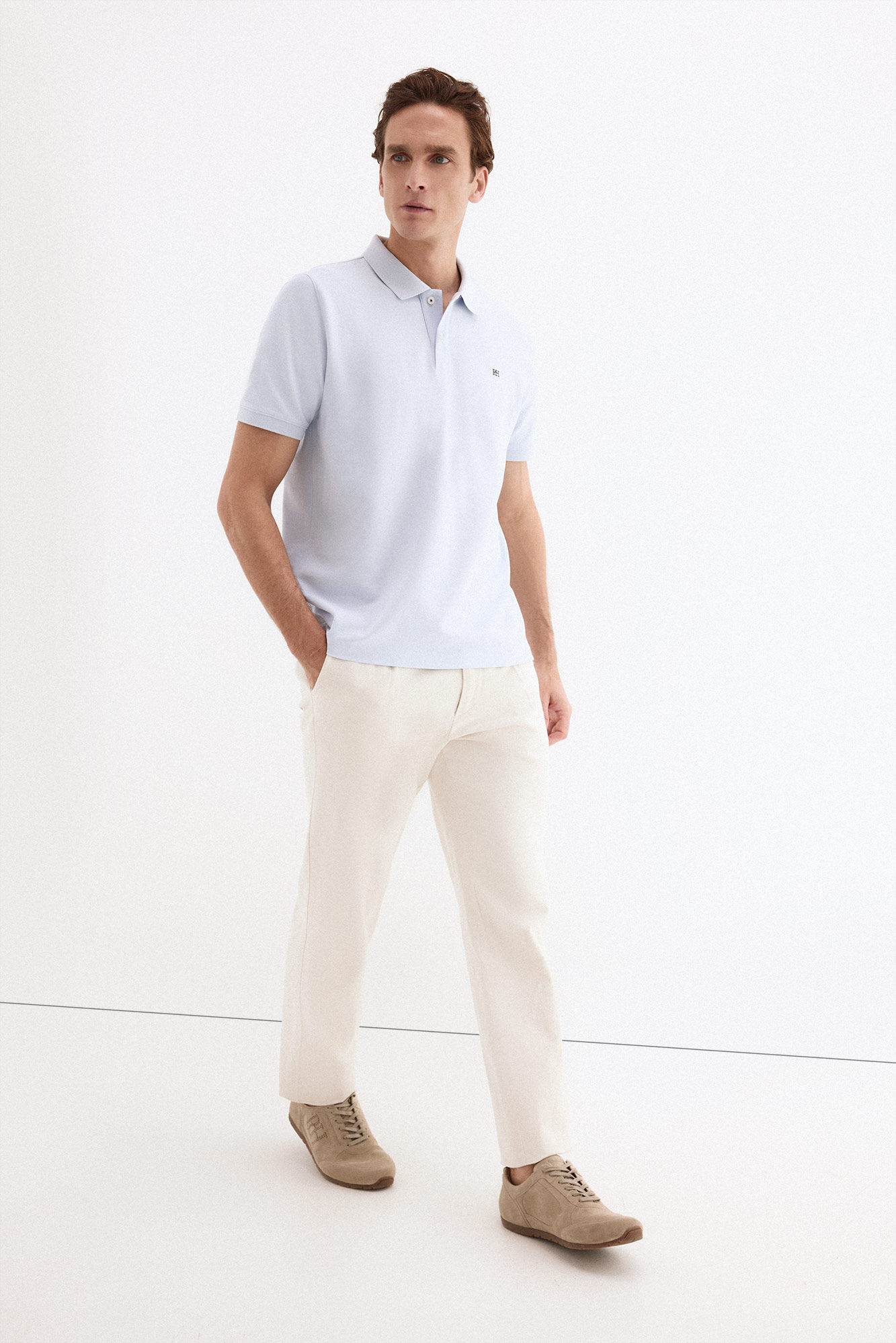 Pedro del Hierro Piqu&eacute; basic polo shirt