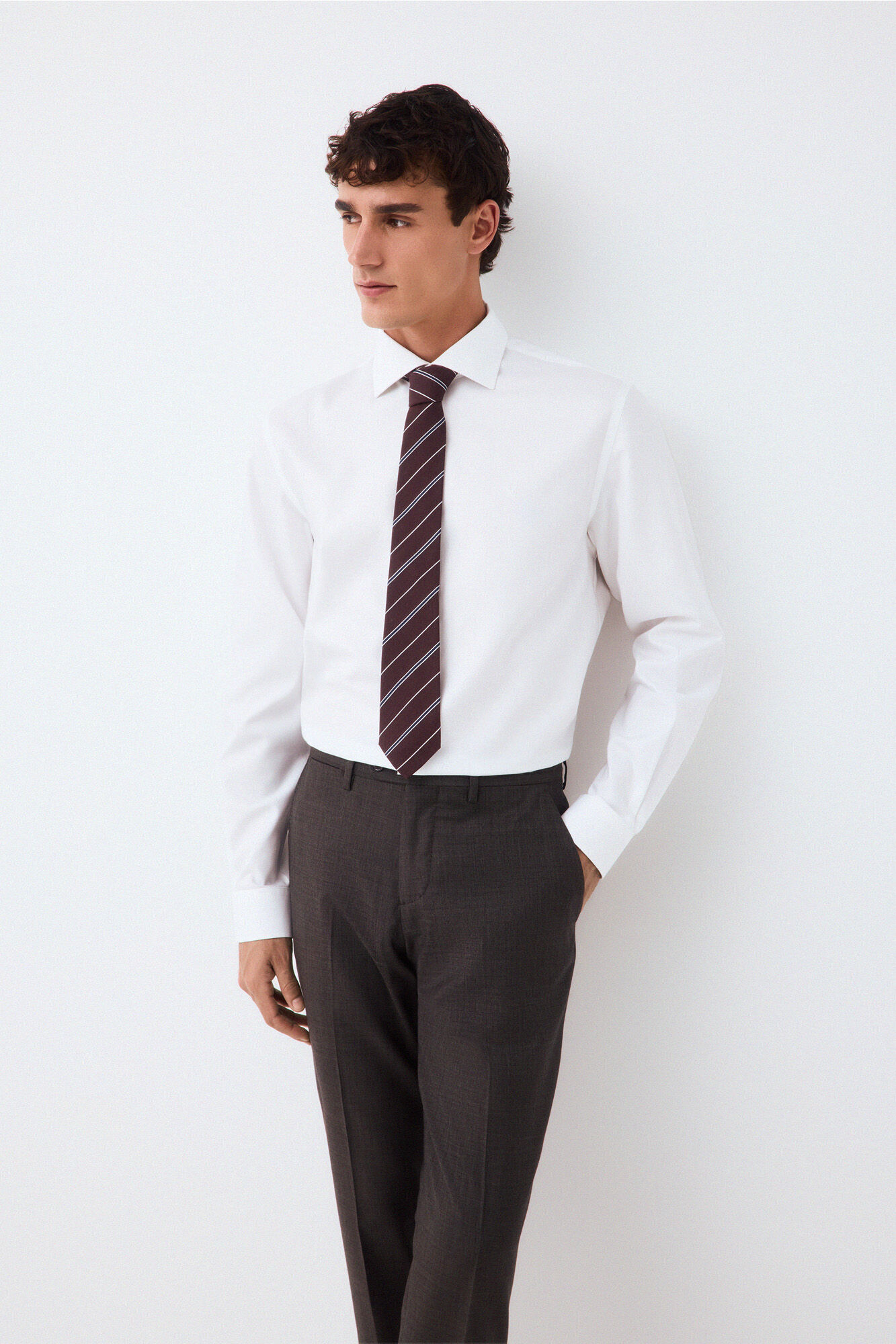 Pedro del Hierro Non-iron + anti-stain structure dress shirt