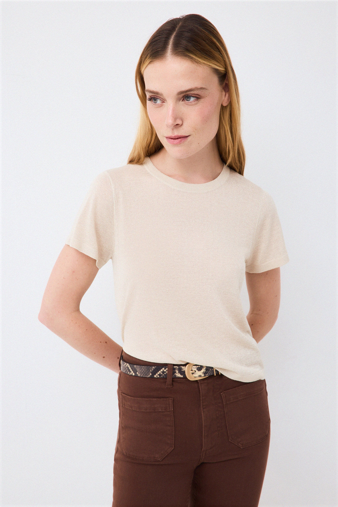 Pedro del Hierro Top de punto lurex