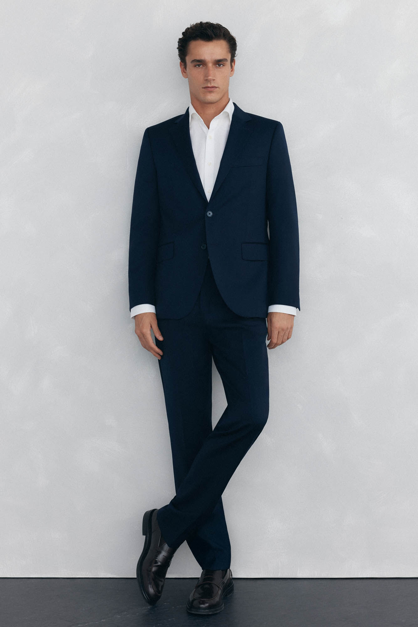Pedro del Hierro Camisa social lisa que n&atilde;o pode ser passada a ferro + resistente a manchas Branco