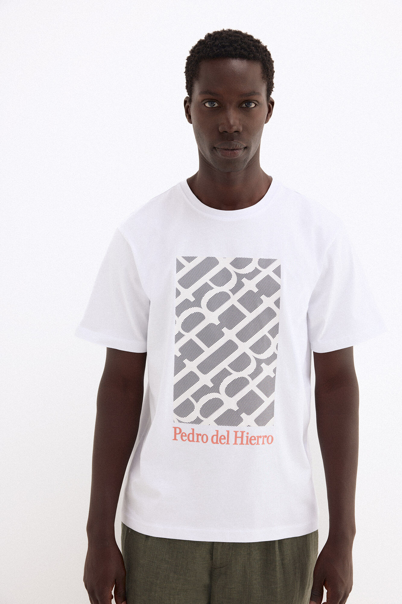 Pedro del Hierro Printed logo T-shirt