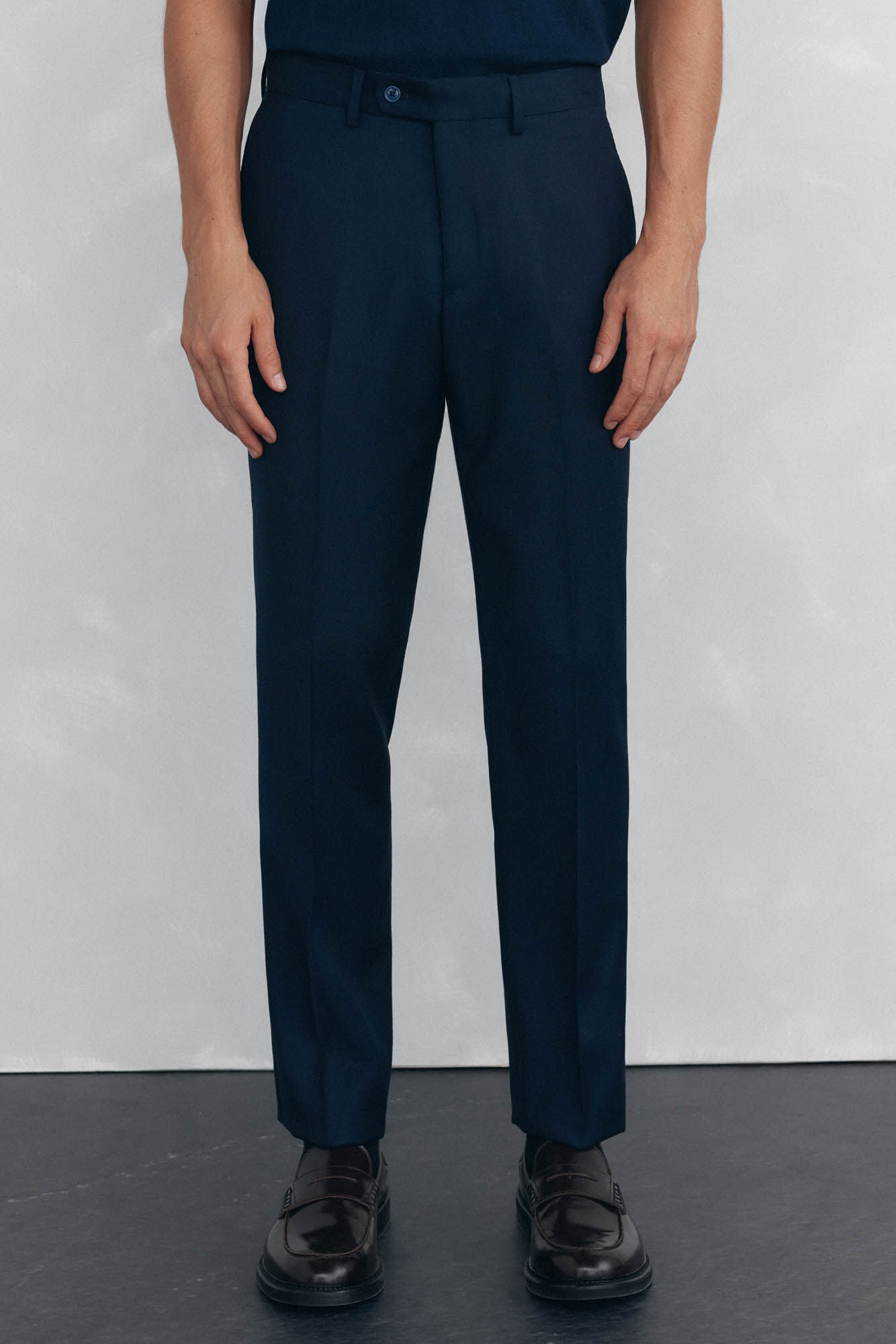 Pedro del Hierro Pantal&oacute;n ojo de perdiz bi-stretch slim fit