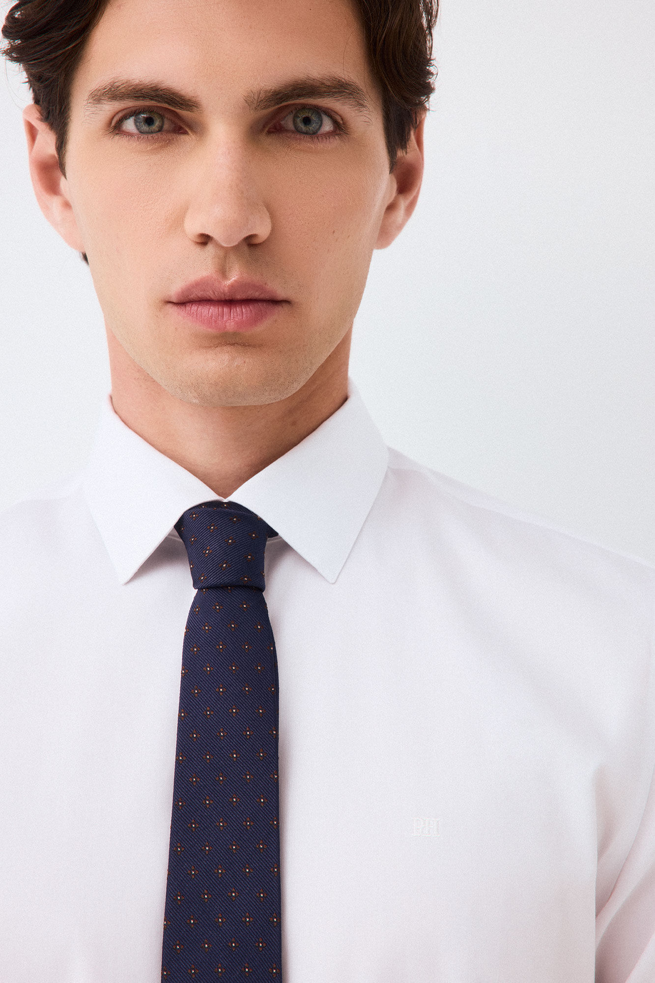 Pedro del Hierro Plain non-iron + anti-stain slim fit dress shirt
