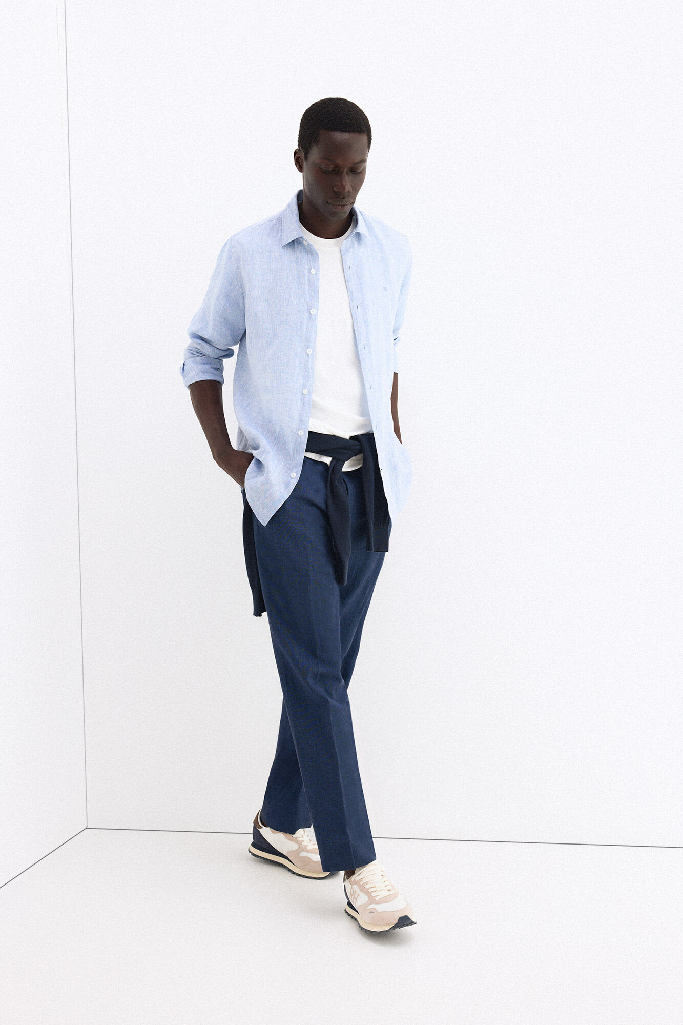 Pedro del Hierro Plain T-shirt Ecru