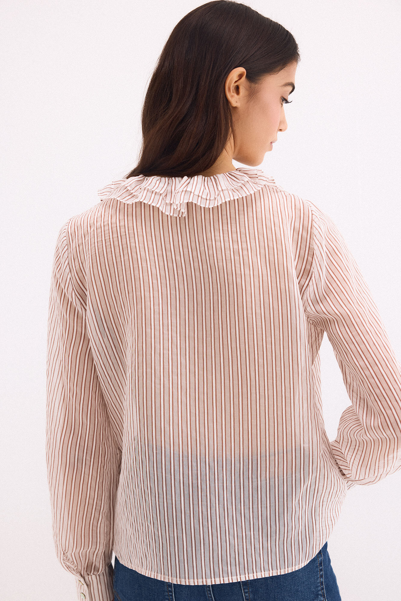 Pedro del Hierro Loose striped blouse Pink