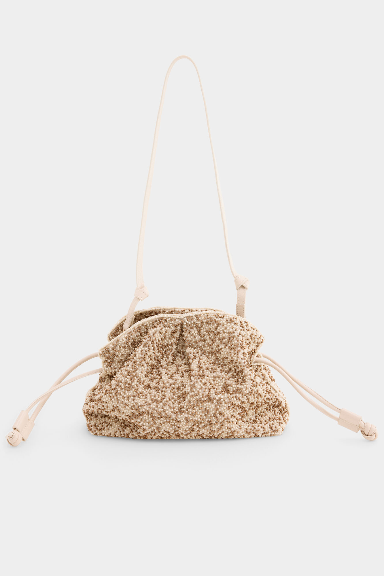 Pedro del Hierro Beaded bag Ecru
