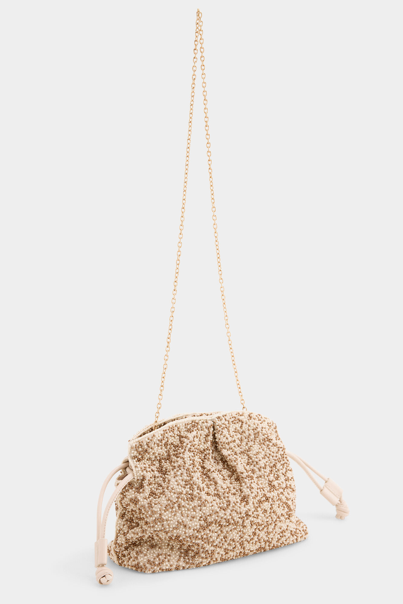 Pedro del Hierro Beaded bag Ecru