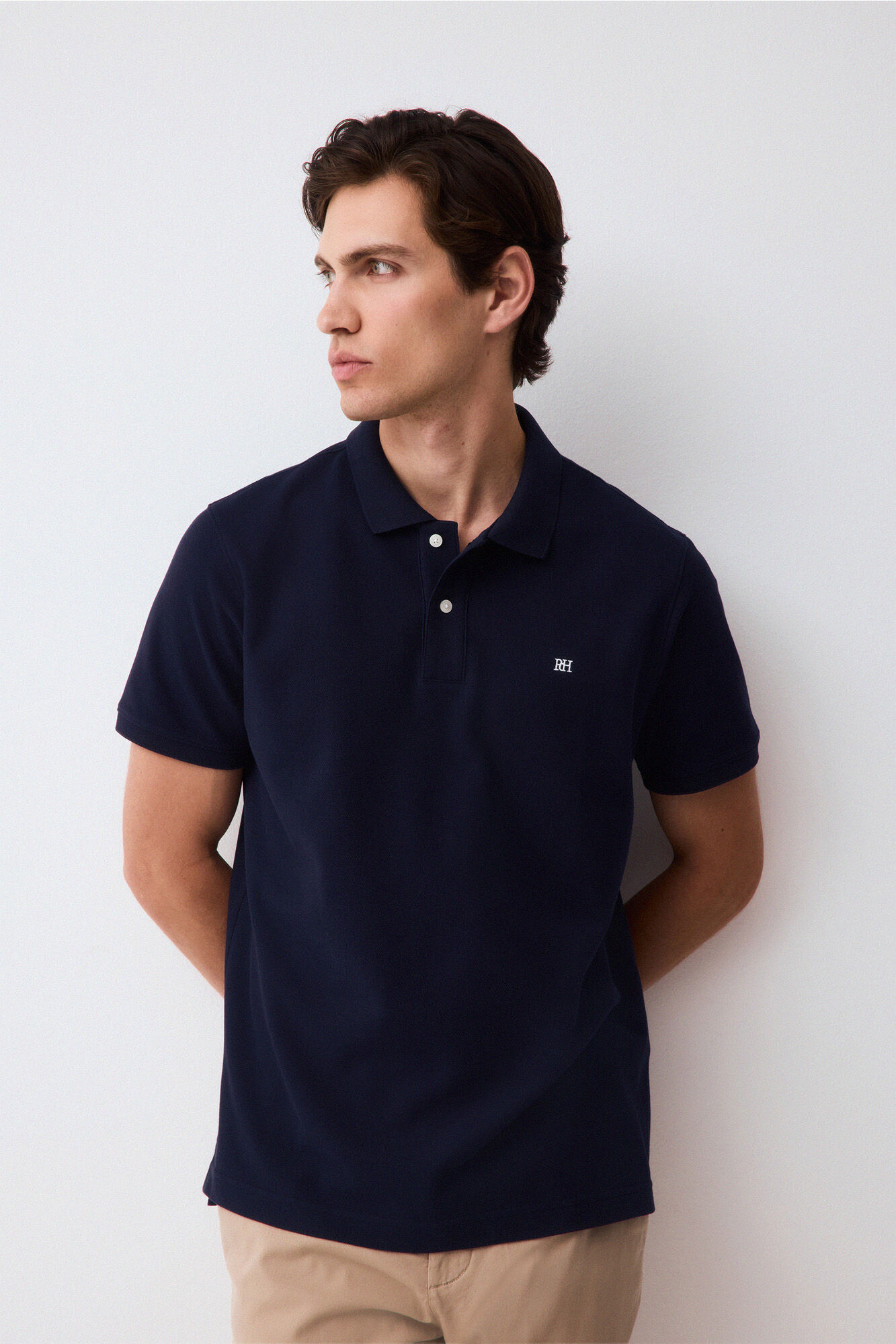 Pedro del Hierro Piqu&eacute; basic polo shirt