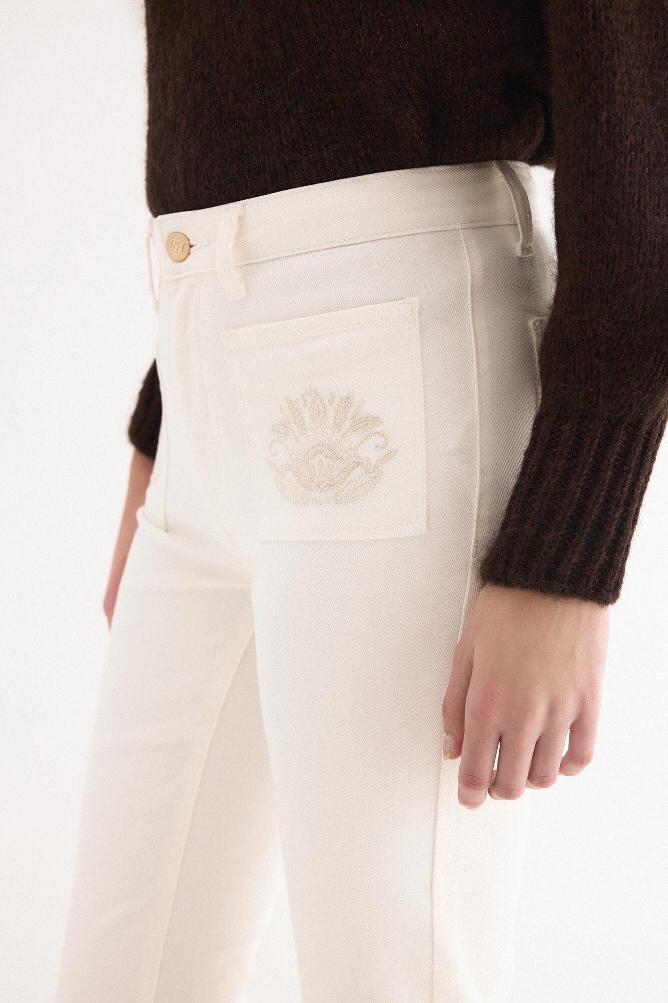 Pedro del Hierro Jeans flare cropped
