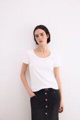 Pedro del Hierro Lace T-shirt White
