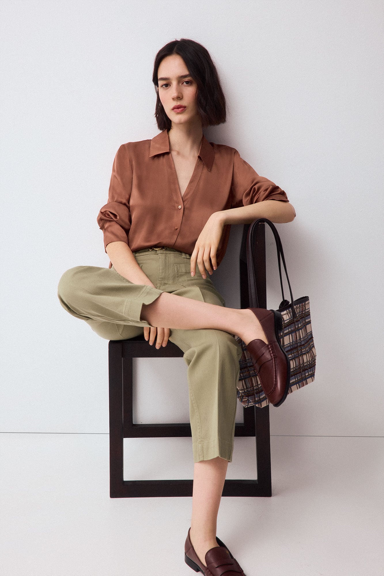 Pedro del Hierro Satin-finish basic shirt
