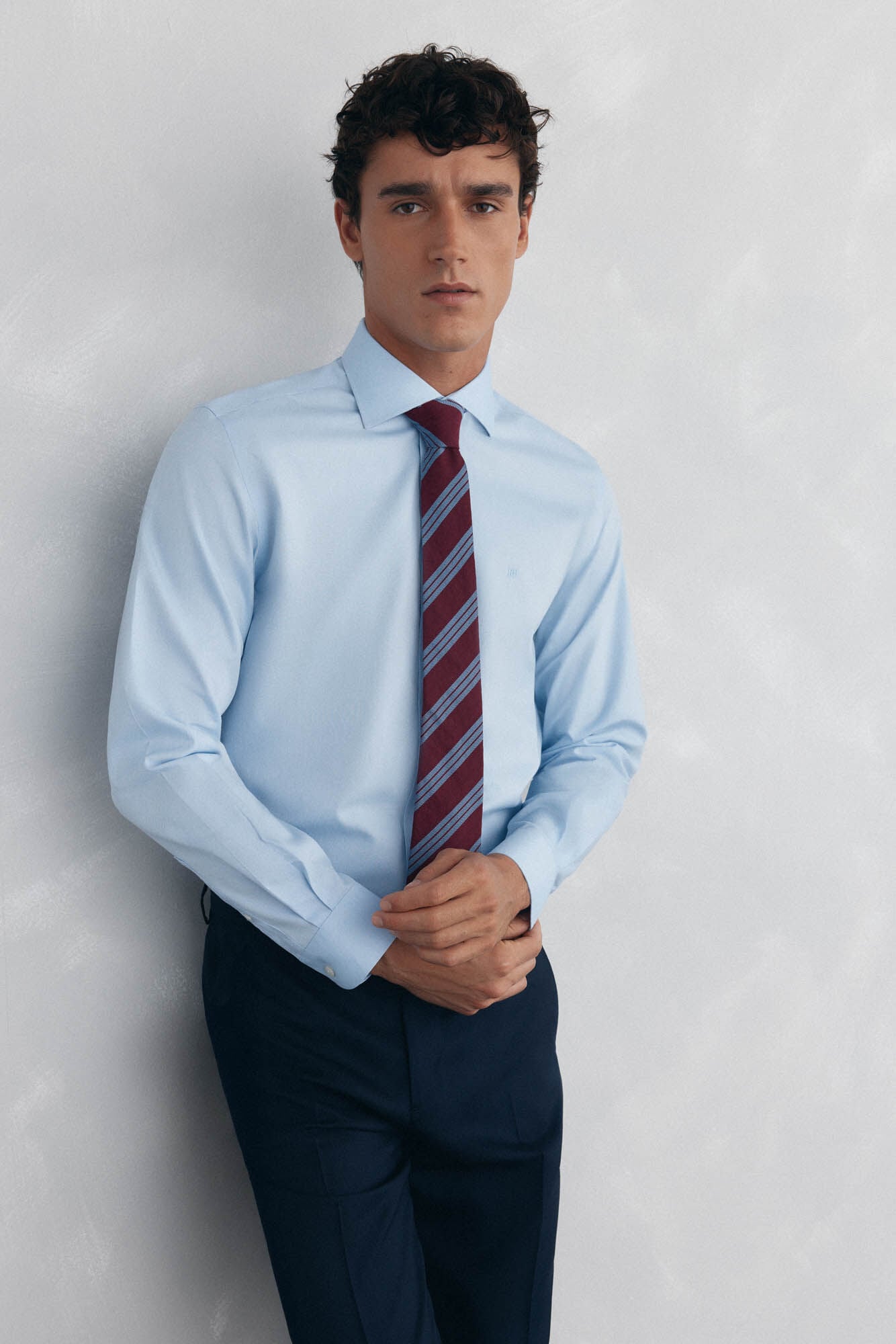 Pedro del Hierro Camisa vestir lisa non iron + antimanchas