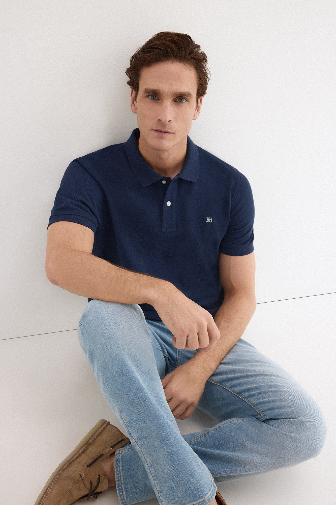 Pedro del Hierro Piqu&eacute; basic polo shirt