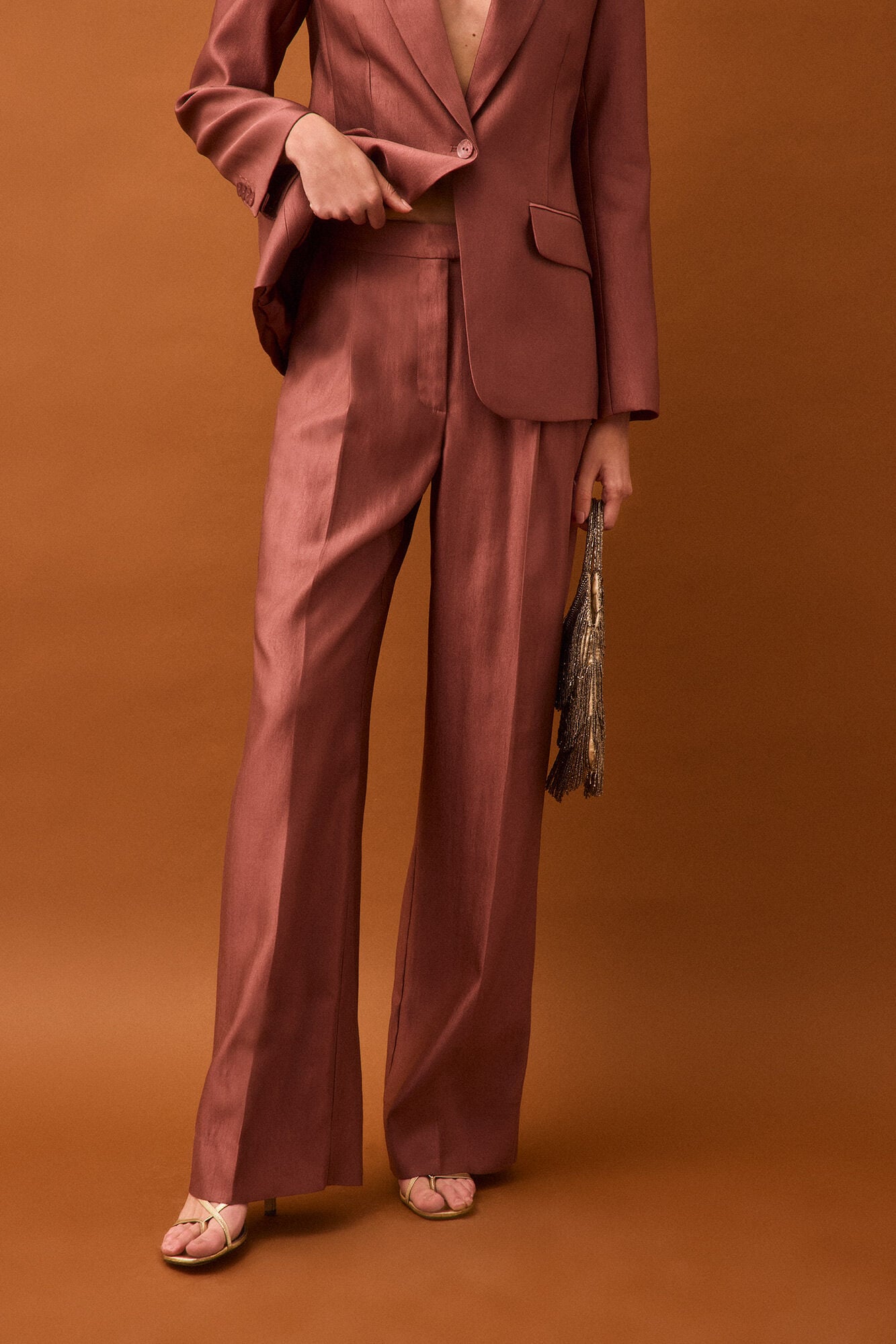 Pedro del Hierro Metallic trousers