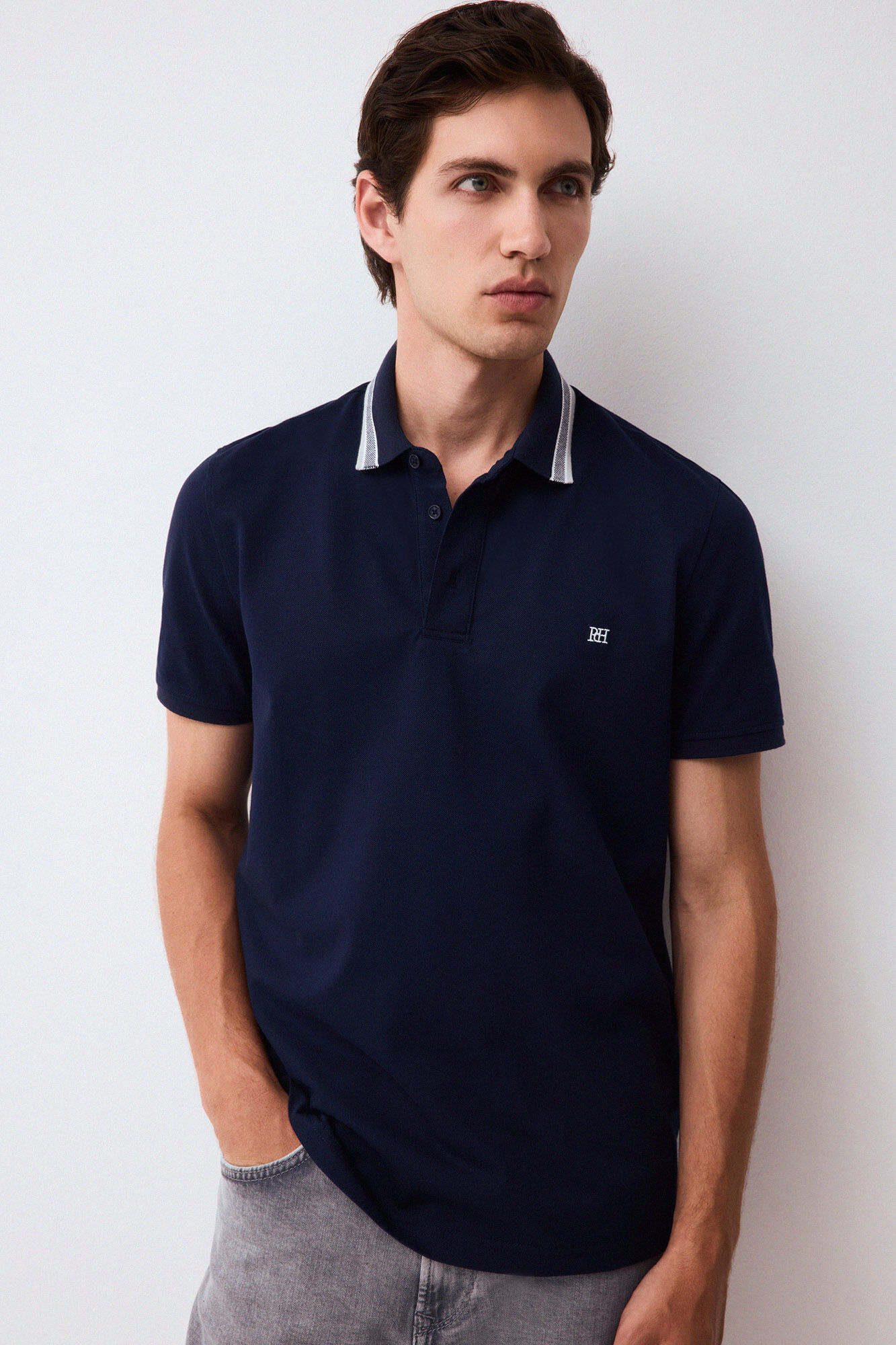 Pedro del Hierro Fancy collared polo shirt