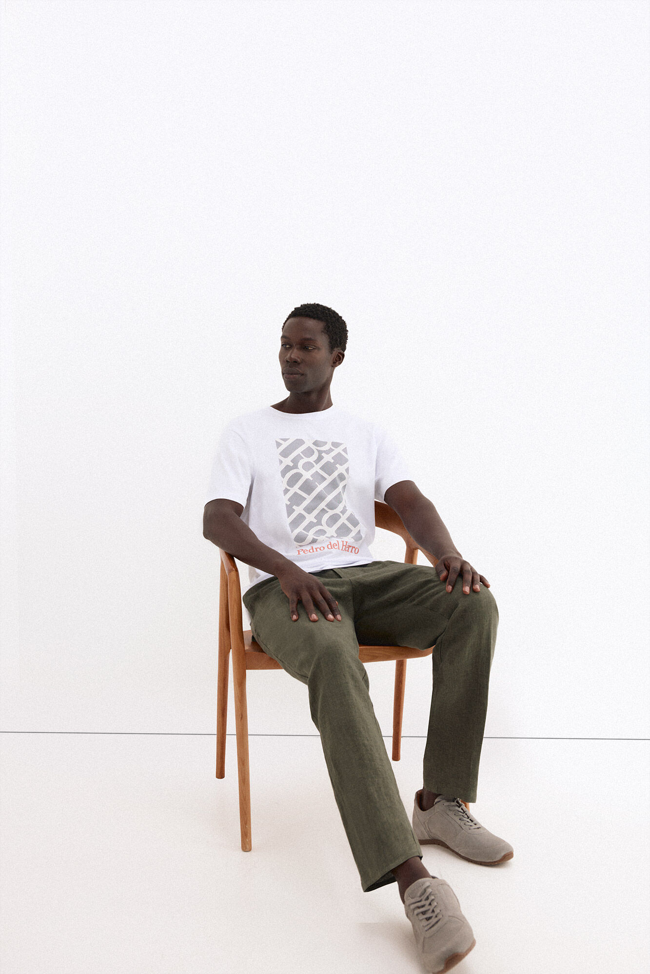 Pedro del Hierro Printed logo T-shirt