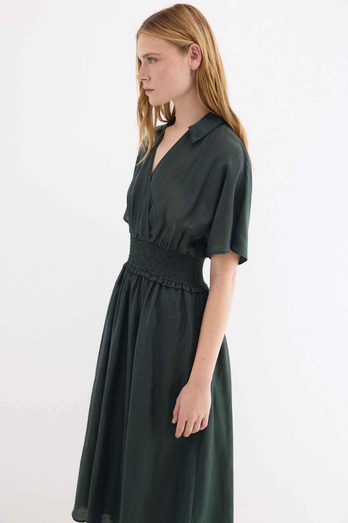 Pedro del Hierro Gathered waist detail midi dress