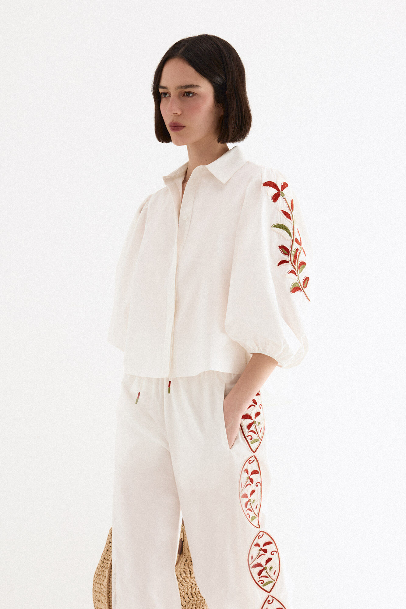 TFP by Tamara Falc&oacute; Floral embroidered blouse