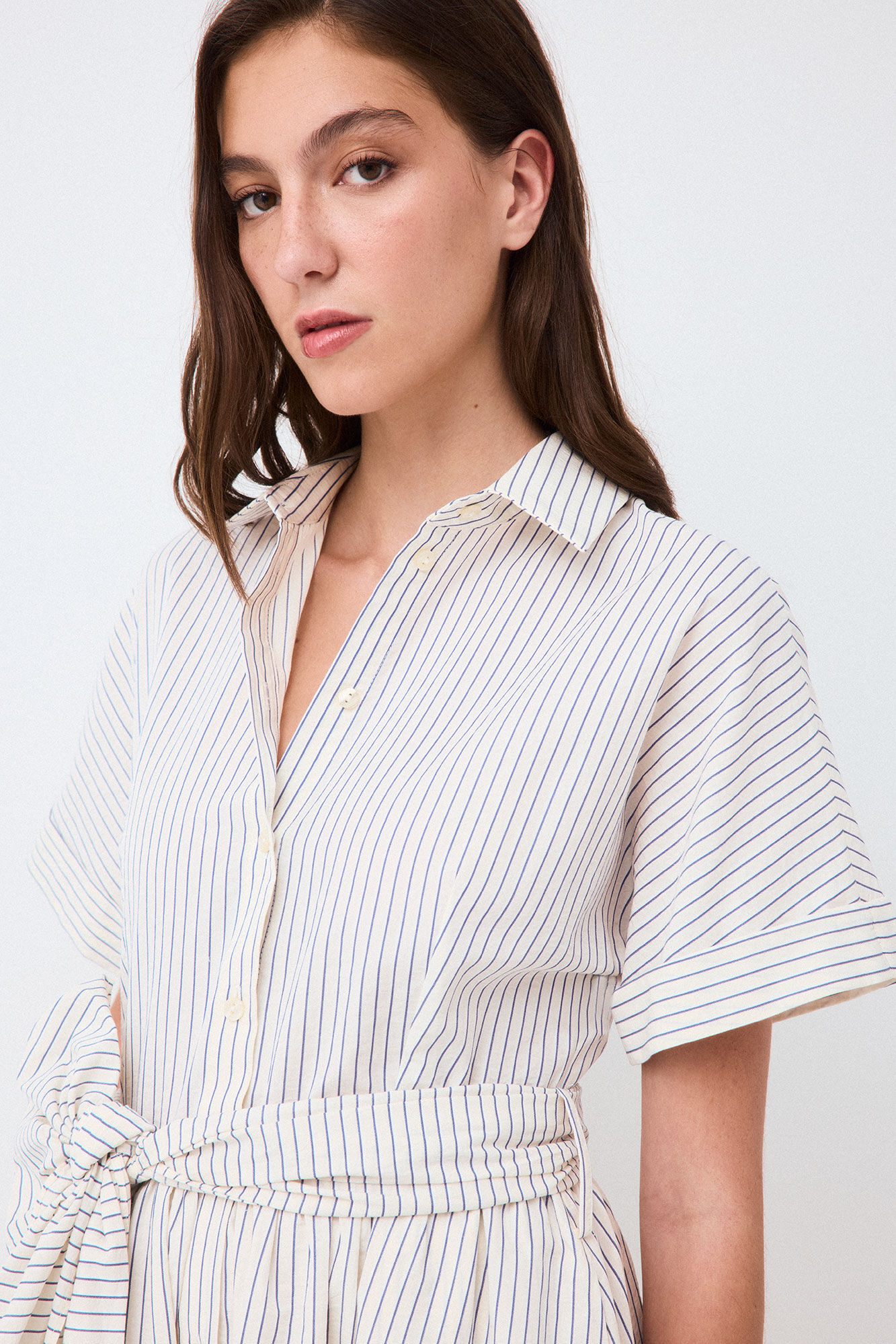 TFP by Tamara Falc&oacute; Seersucker shirt dress