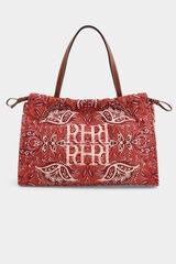 Pedro del Hierro Printed shoulder bag Beige