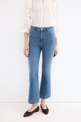 Pedro del Hierro Jeans push up flare cropped Azul