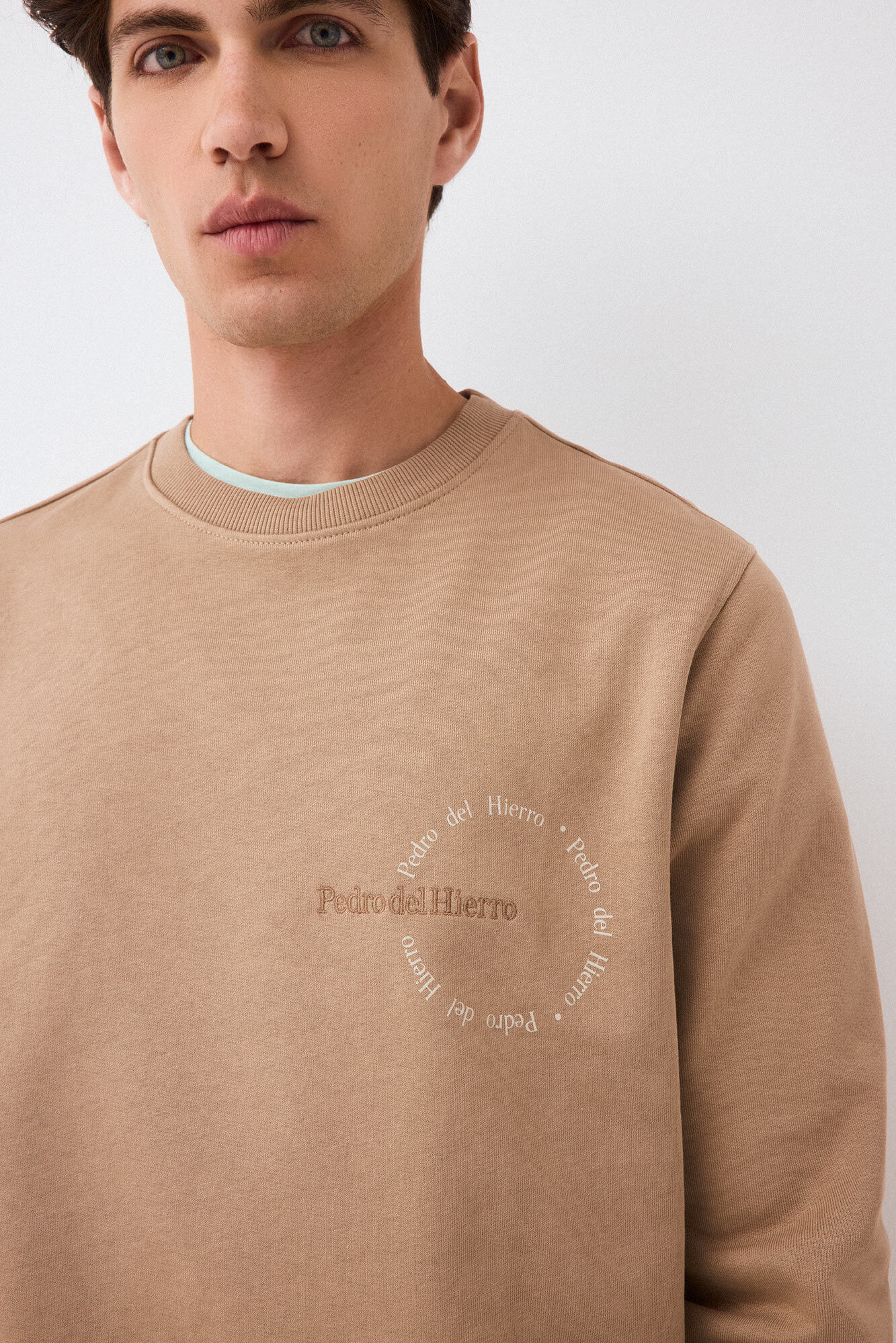 Pedro del Hierro Crew neck logo sweatshirt