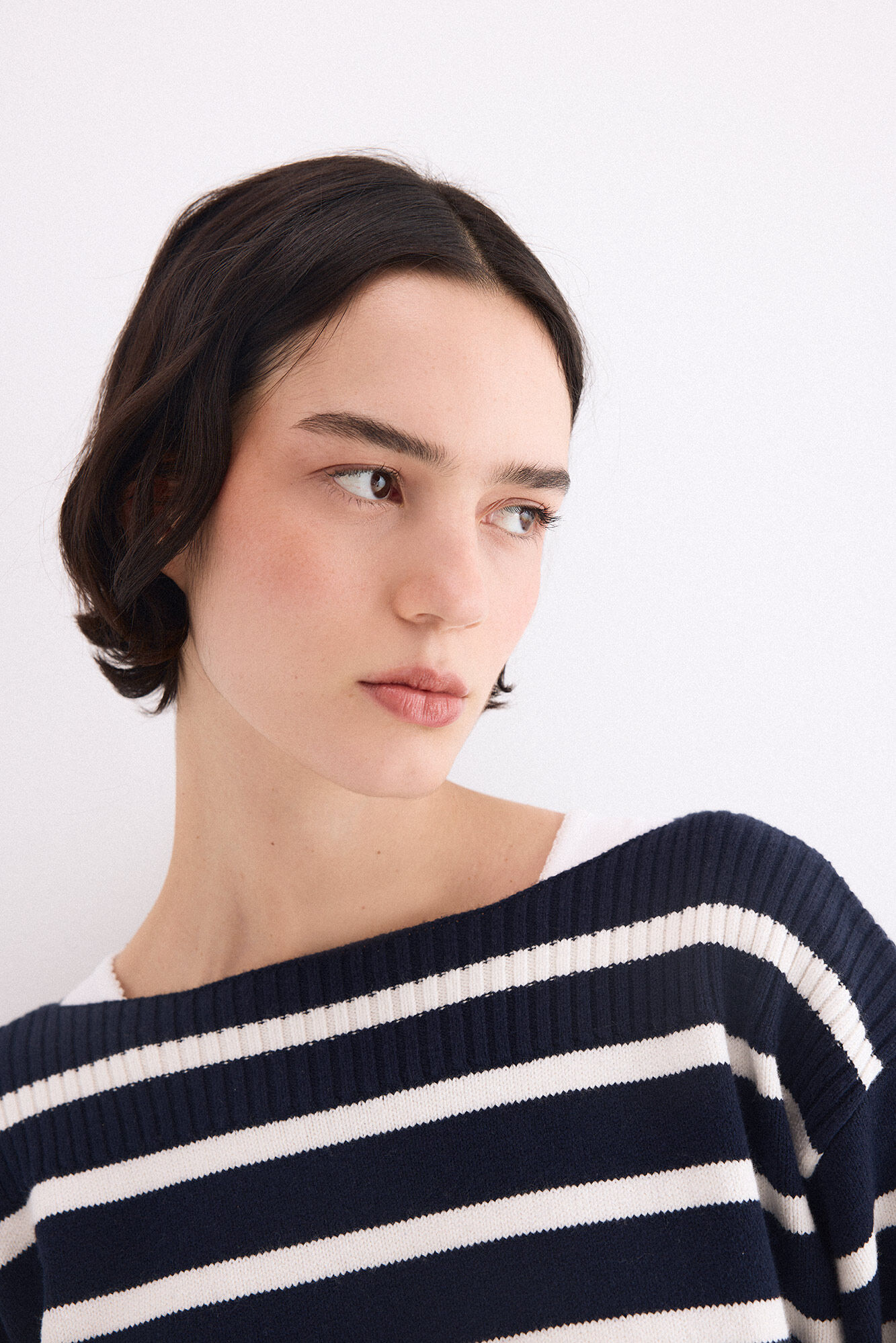 Pedro del Hierro Bicolour striped jumper