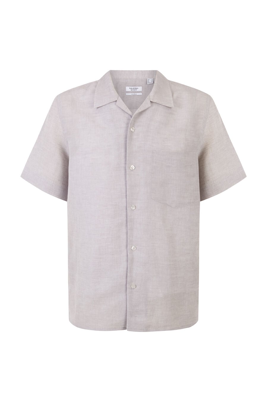 Pedro del Hierro Linen cotton short sleeve shirt Grey