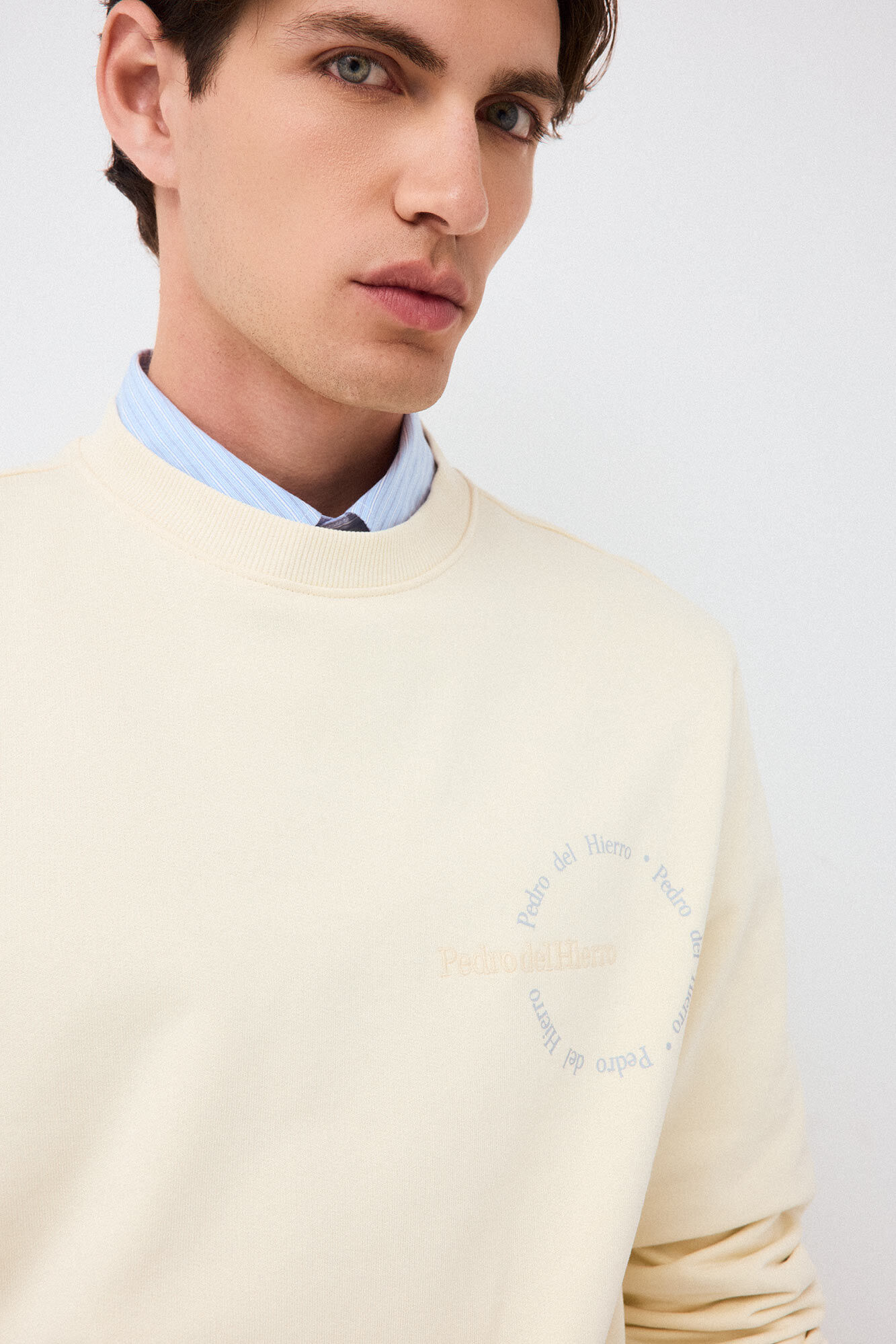 Pedro del Hierro Crew neck logo sweatshirt