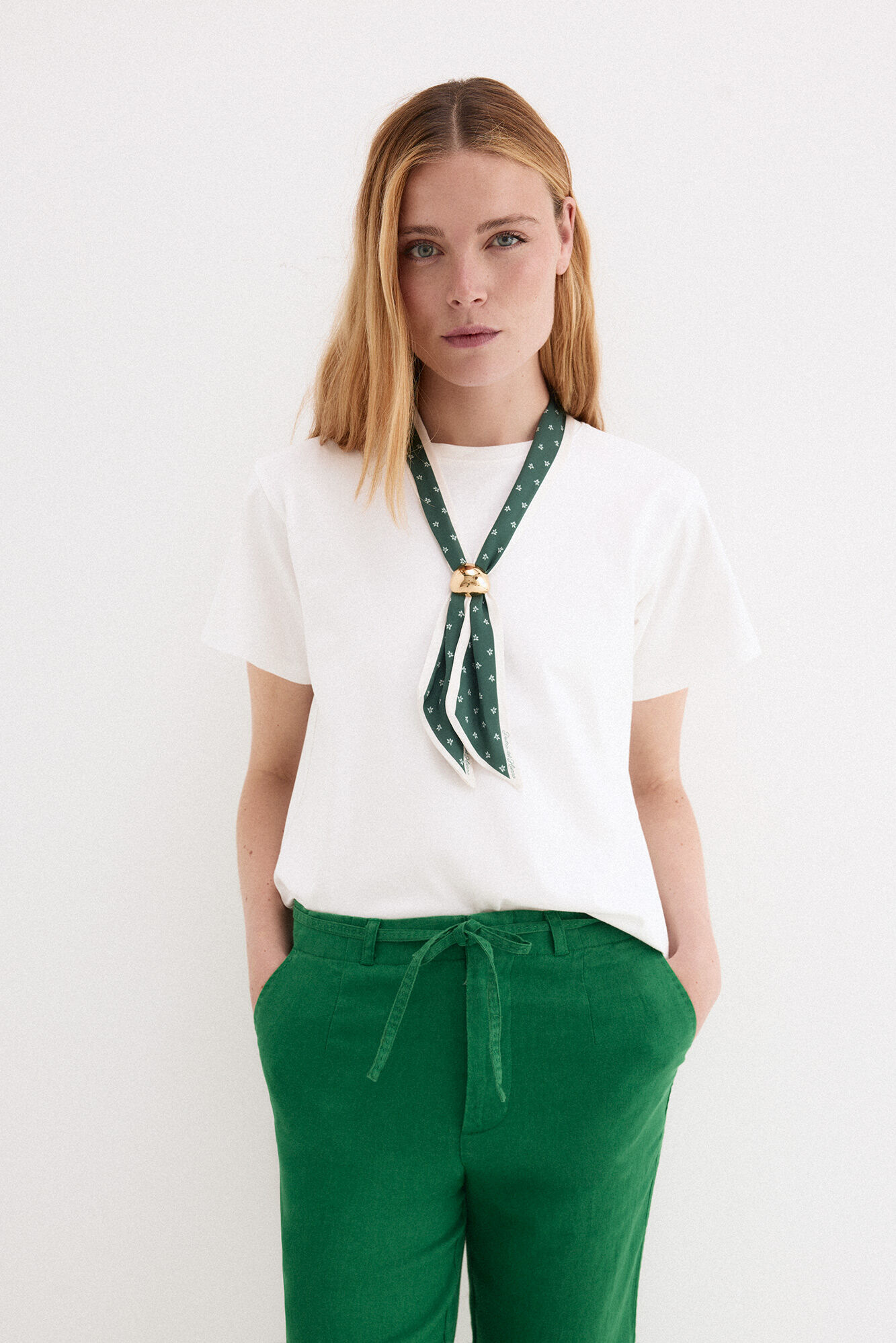 Pedro del Hierro T-shirt len&ccedil;o Branco