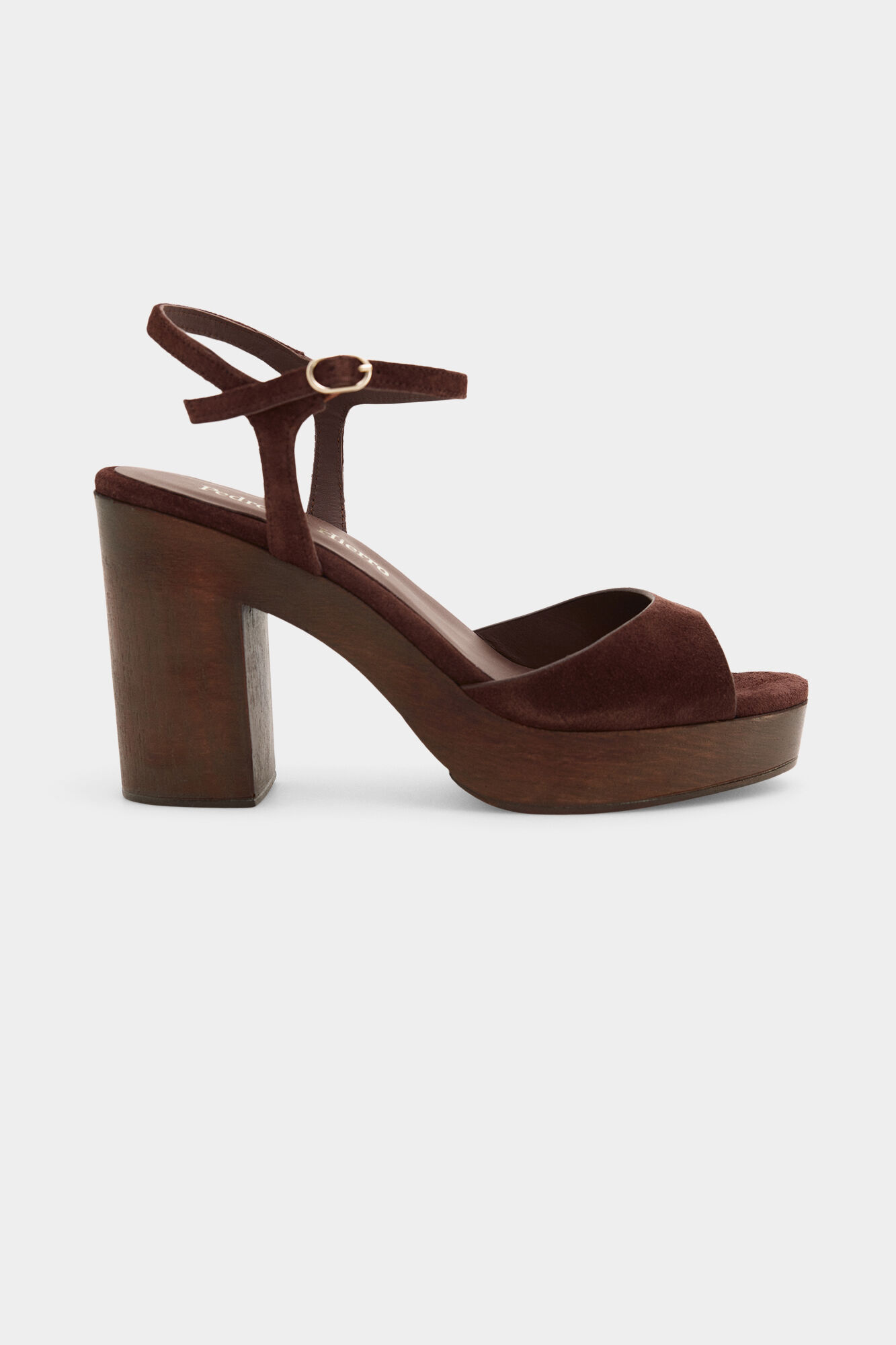 Pedro del Hierro Suede platform sandal