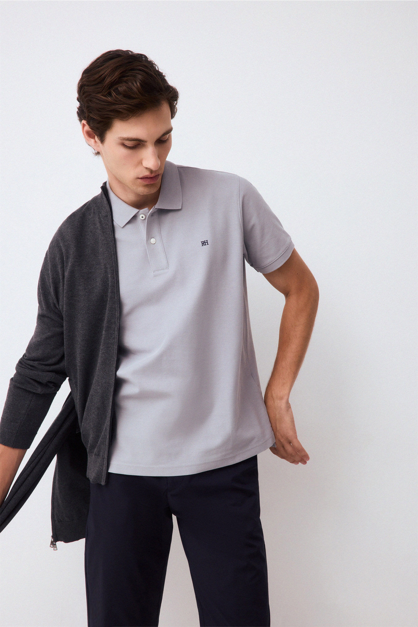 Pedro del Hierro Piqu&eacute; basic polo shirt