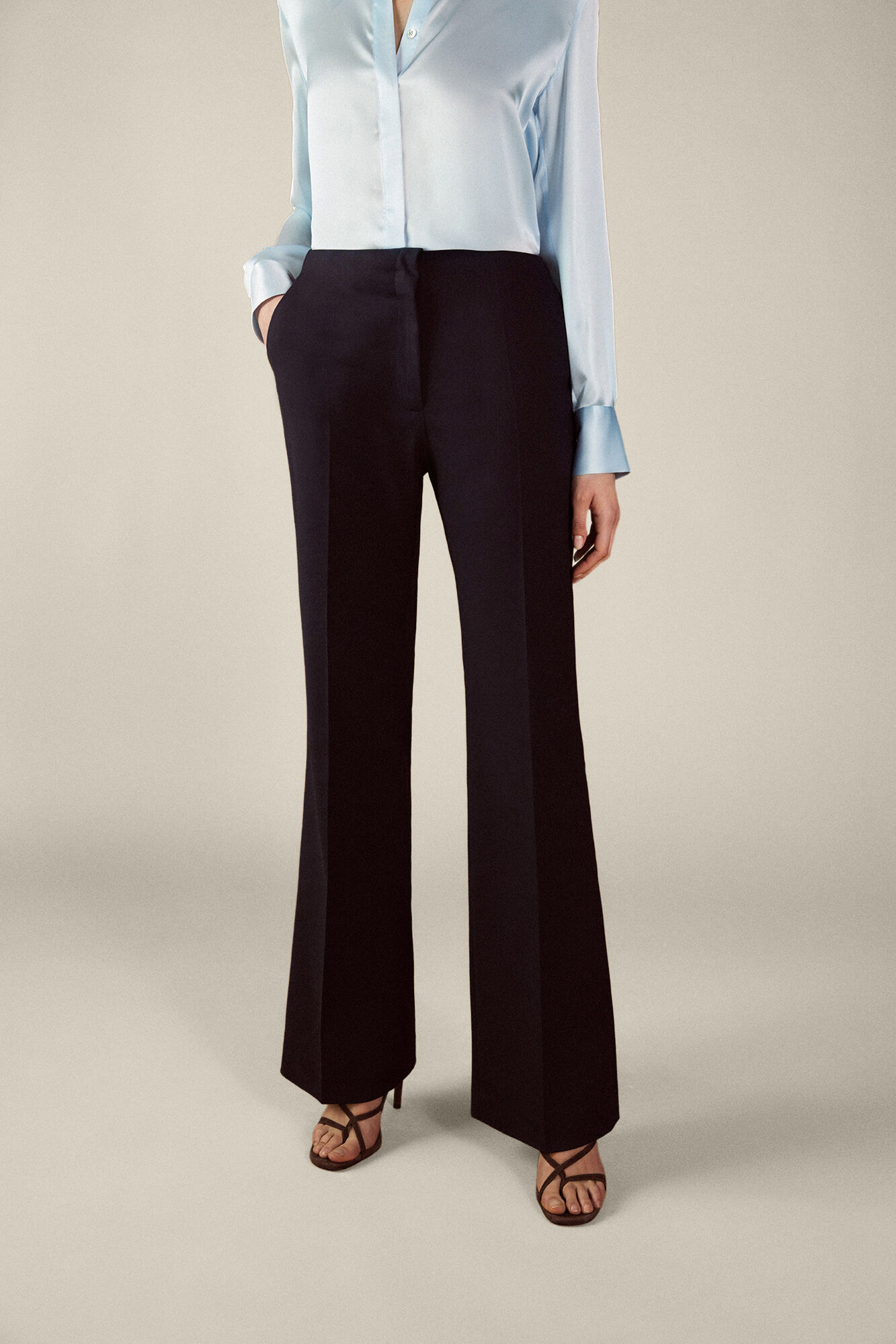 TFP by Tamara Falc&oacute; High-waisted trousers Blue